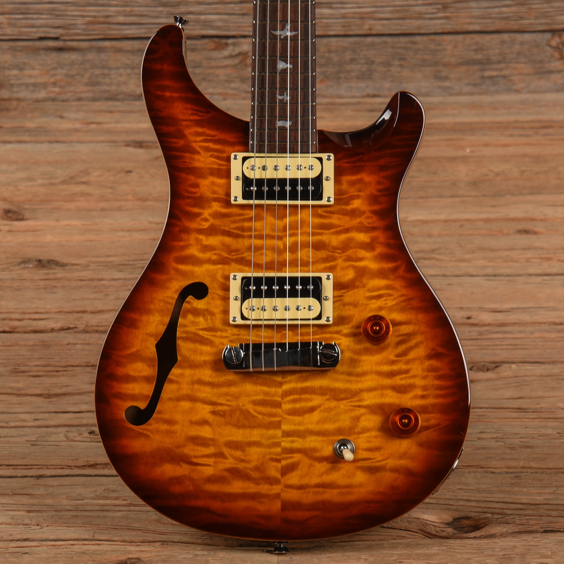 PRS SE Custom 22 Semi-Hollow Sunburst 2017 Electric Guitars / Semi-Hollow