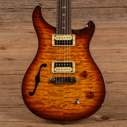 PRS SE Custom 22 Semi-Hollow Sunburst 2017 Electric Guitars / Semi-Hollow