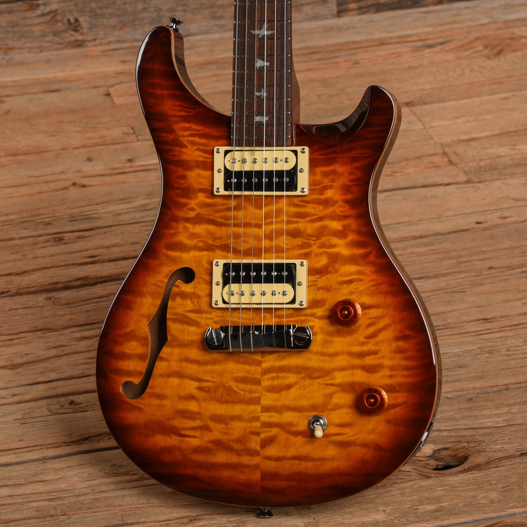 PRS SE Custom 22 Semi-Hollow Sunburst 2017 Electric Guitars / Semi-Hollow