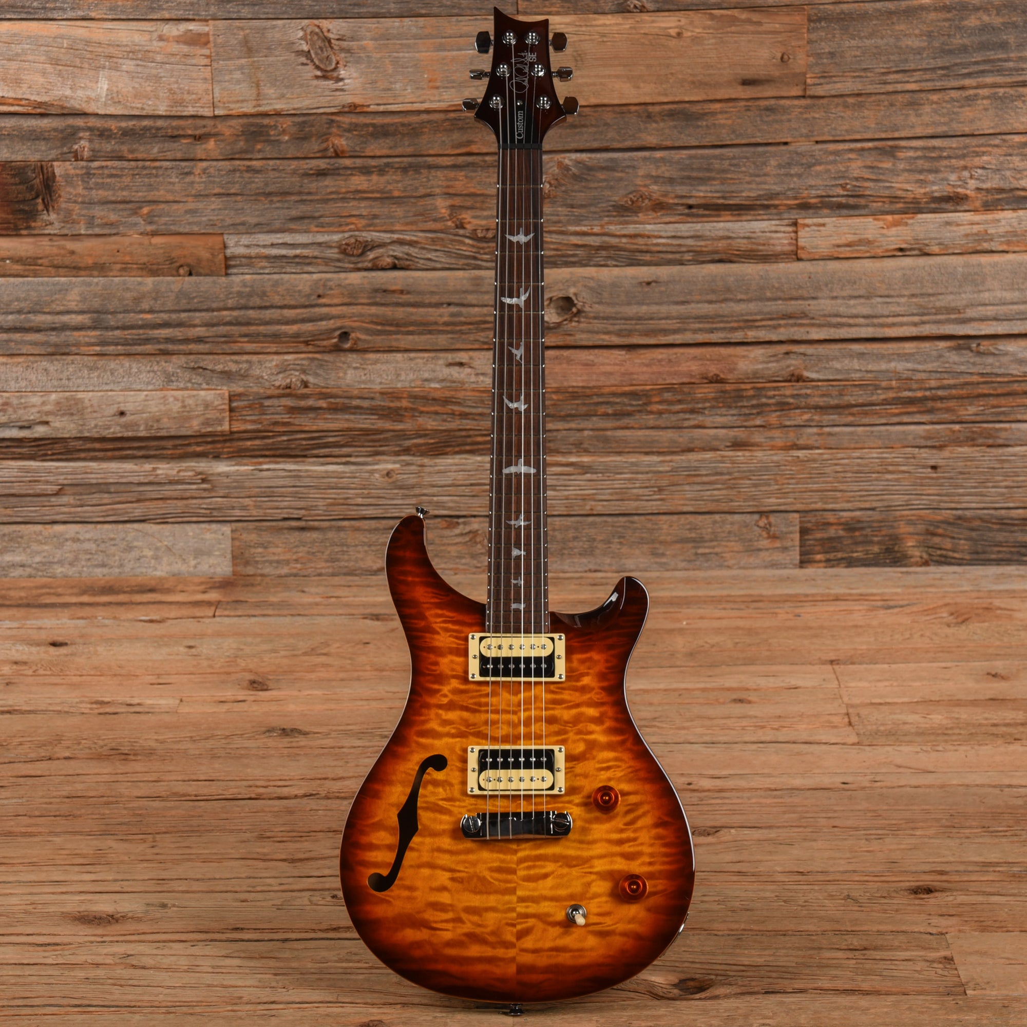 PRS SE Custom 22 Semi-Hollow Sunburst 2017 Electric Guitars / Semi-Hollow