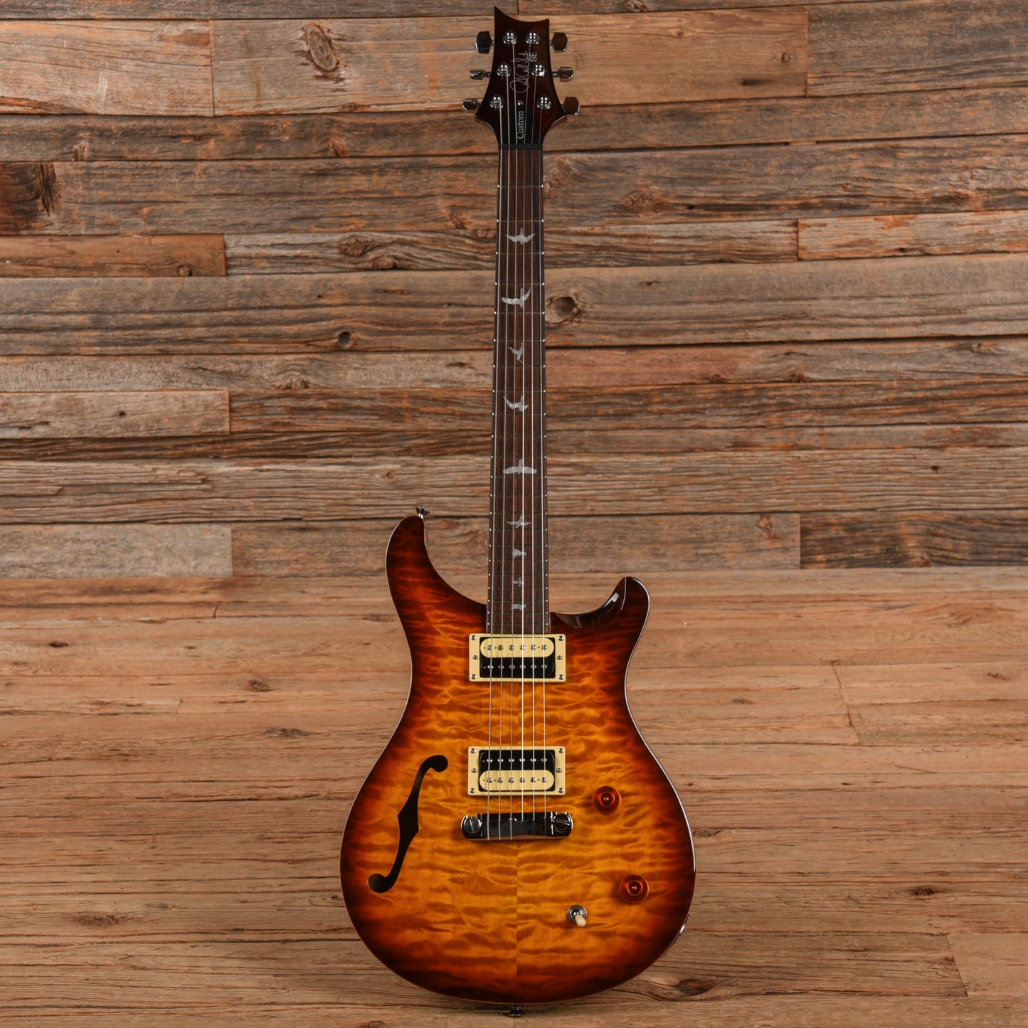 PRS SE Custom 22 Semi-Hollow Sunburst 2017 Electric Guitars / Semi-Hollow
