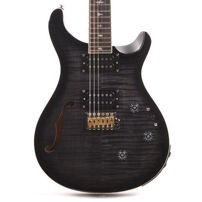 PRS SE Custom 24 Semi-Hollow Piezo Charcoal Burst Electric Guitars / Semi-Hollow