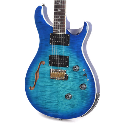 PRS SE Custom 24 Semi-Hollow Piezo Lake Blue Electric Guitars / Semi-Hollow