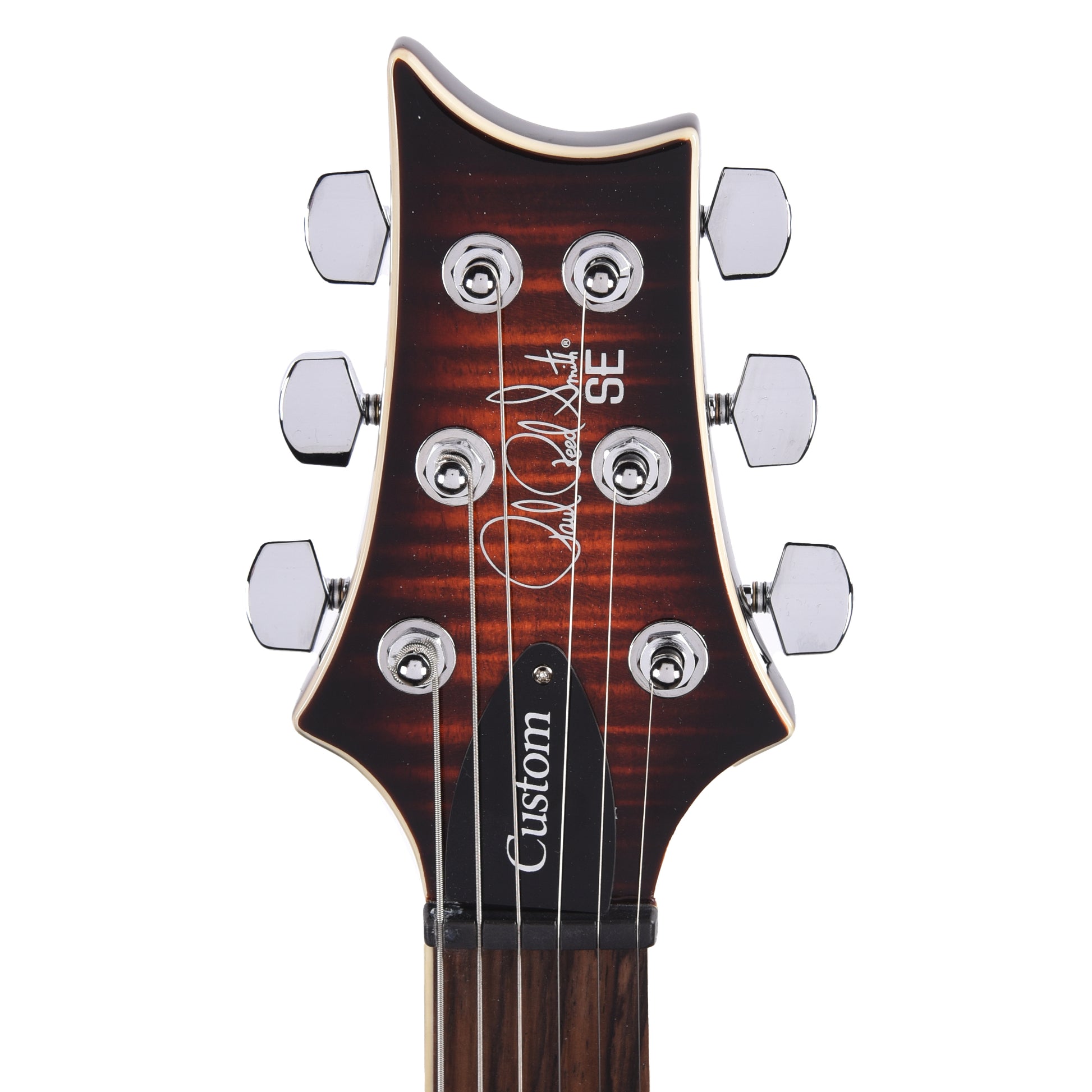 PRS SE Custom 24 Semi-Hollow Piezo Orange Tiger Smokeburst Electric Guitars / Semi-Hollow