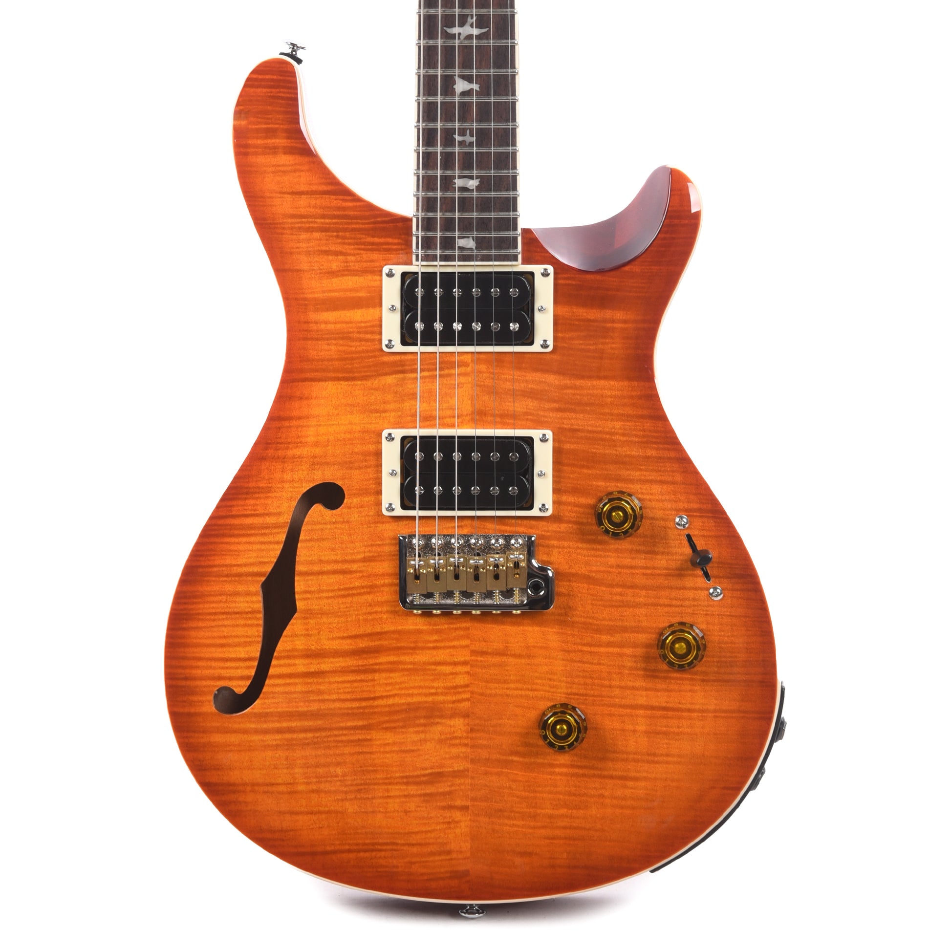 PRS SE Custom 24 Semi-Hollow Piezo Vintage Sunburst Electric Guitars / Semi-Hollow