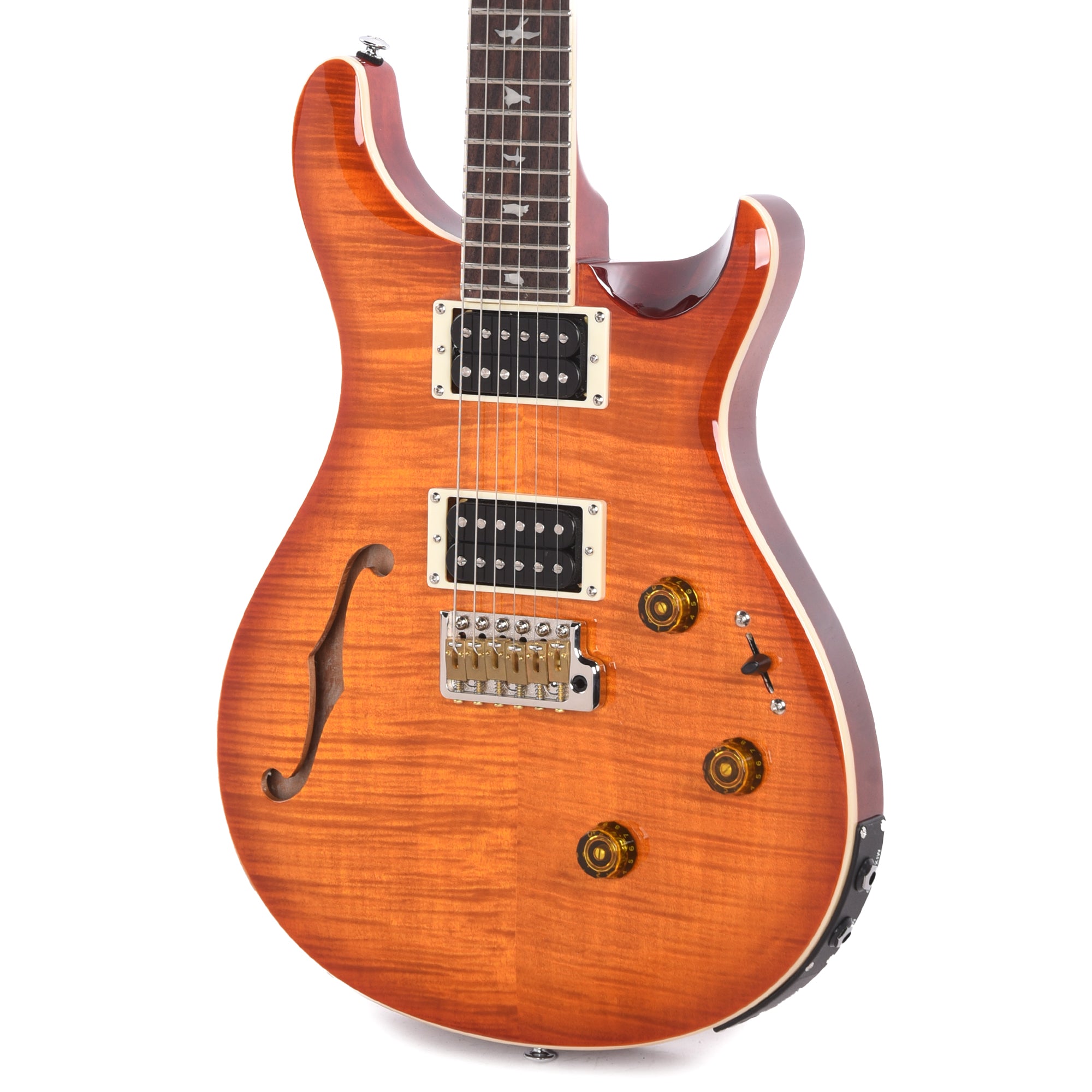 PRS SE Custom 24 Semi-Hollow Piezo Vintage Sunburst Electric Guitars / Semi-Hollow