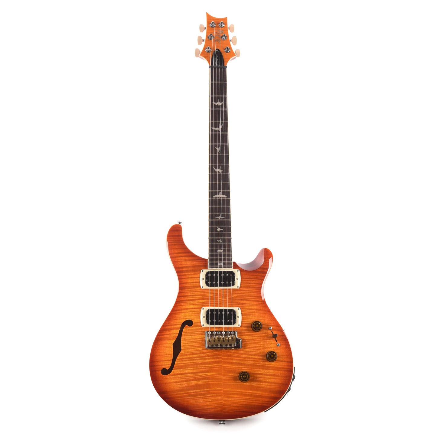 PRS SE Custom 24 Semi-Hollow Piezo Vintage Sunburst Electric Guitars / Semi-Hollow