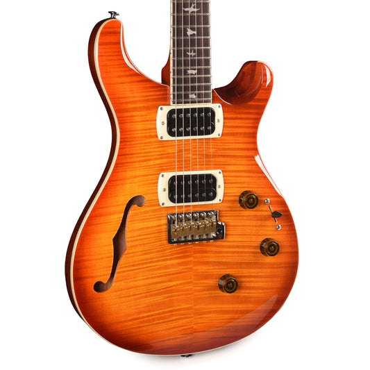 PRS SE Custom 24 Semi-Hollow Piezo Vintage Sunburst Electric Guitars / Semi-Hollow