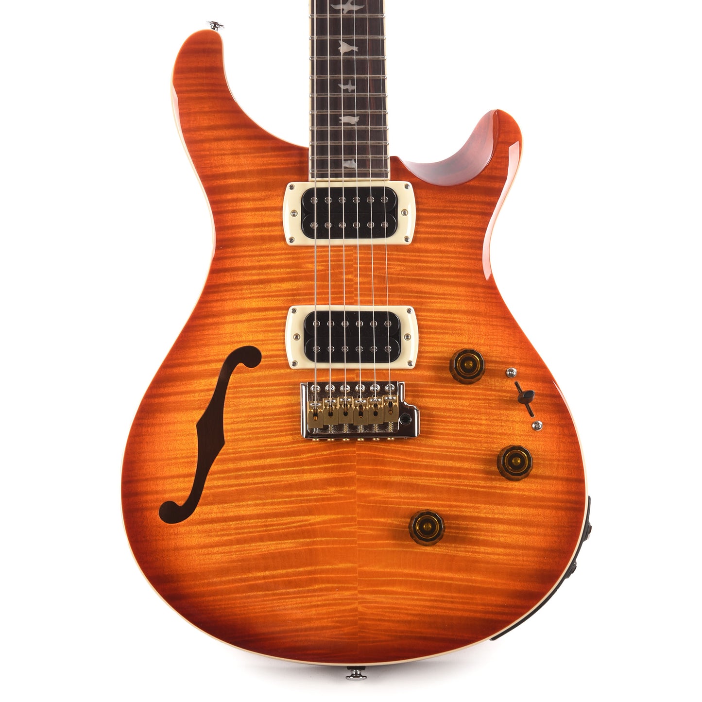 PRS SE Custom 24 Semi-Hollow Piezo Vintage Sunburst Electric Guitars / Semi-Hollow