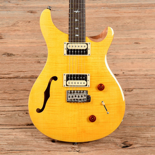 PRS SE Custom 24 Semi-Hollow Santana Yellow 2021 Electric Guitars / Semi-Hollow