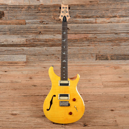 PRS SE Custom 24 Semi-Hollow Santana Yellow 2021 Electric Guitars / Semi-Hollow