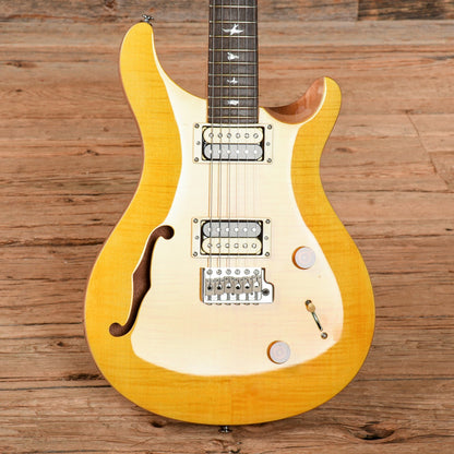 PRS SE Custom 24 Semi-Hollow Santana Yellow 2021 Electric Guitars / Semi-Hollow
