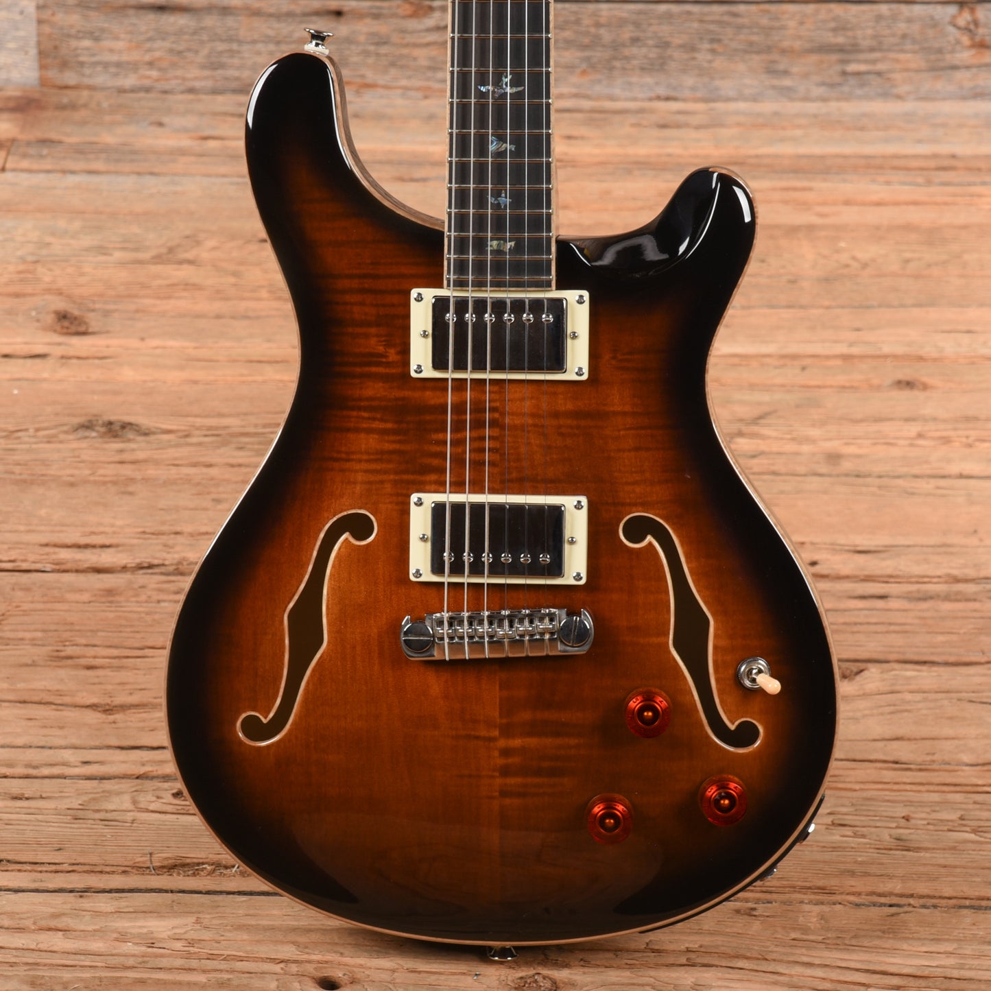 PRS SE Hollowbody II Piezo Gold Burst 2021 Electric Guitars / Semi-Hollow