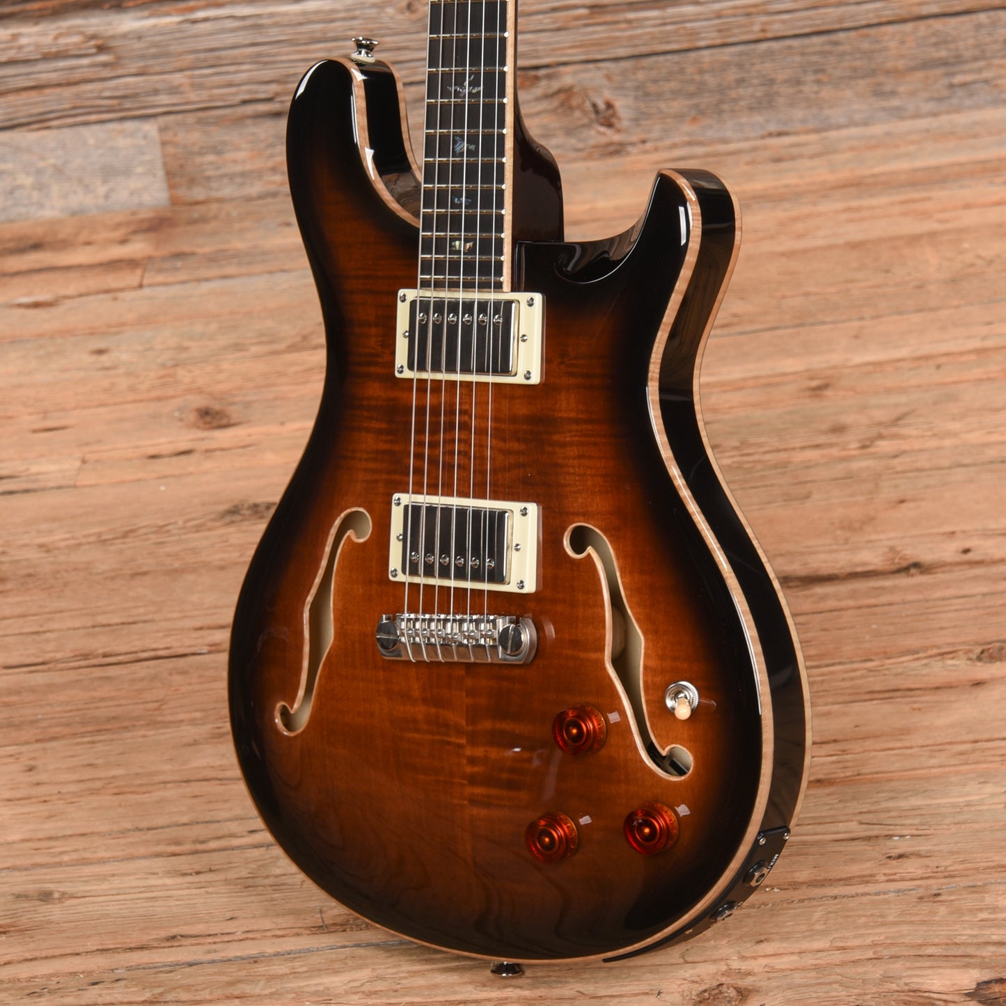 PRS SE Hollowbody II Piezo Gold Burst 2021 Electric Guitars / Semi-Hollow