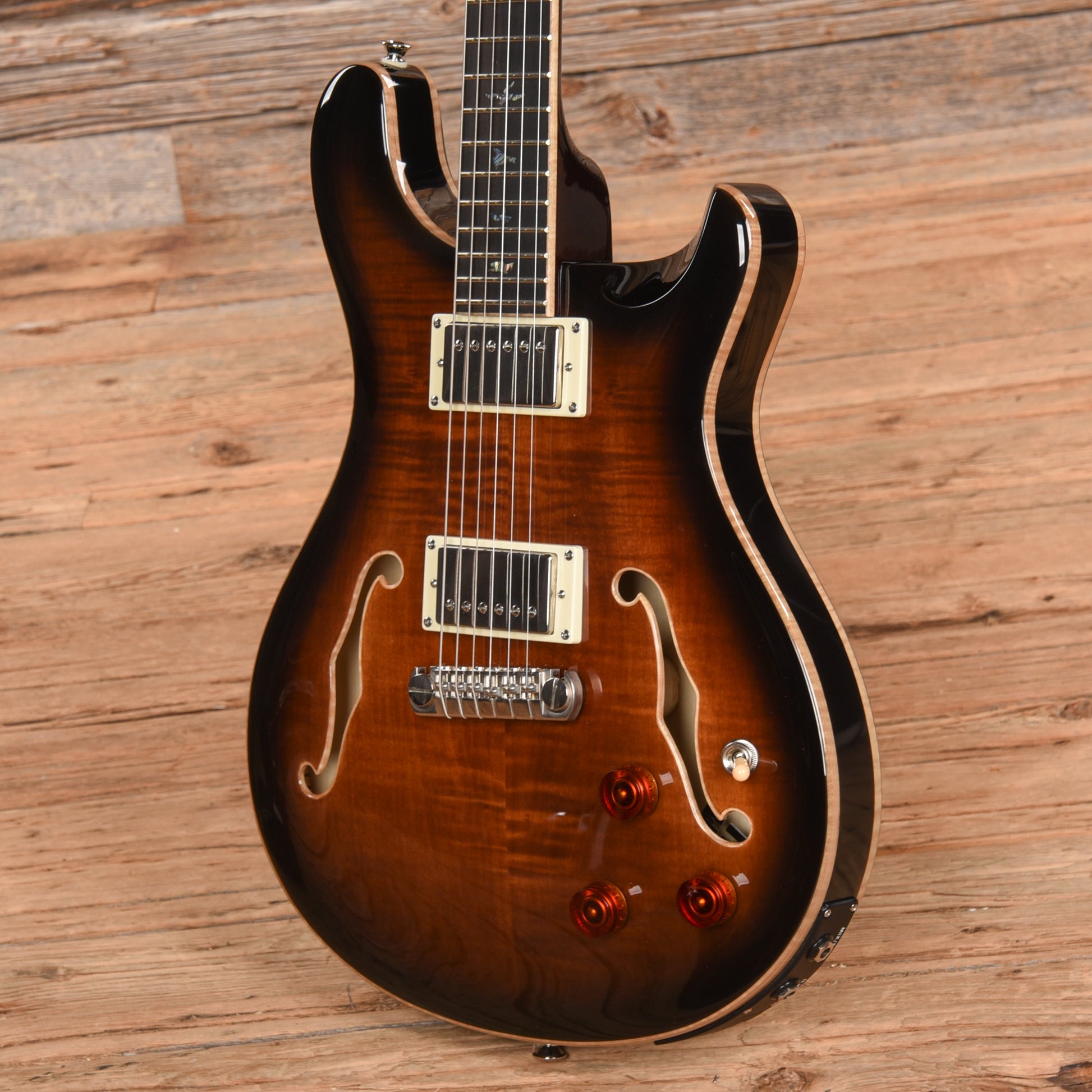 PRS SE Hollowbody II Piezo Gold Burst 2021 Electric Guitars / Semi-Hollow