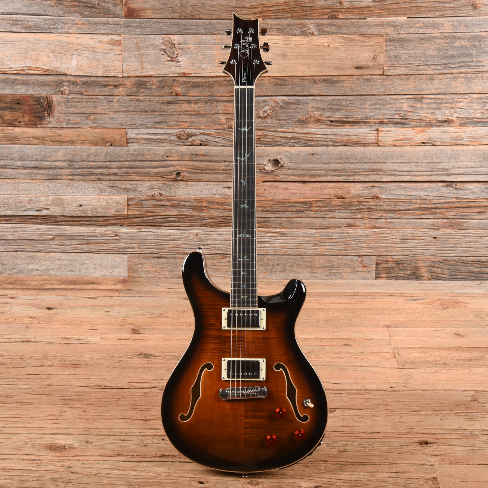 PRS SE Hollowbody II Piezo Gold Burst 2021 Electric Guitars / Semi-Hollow