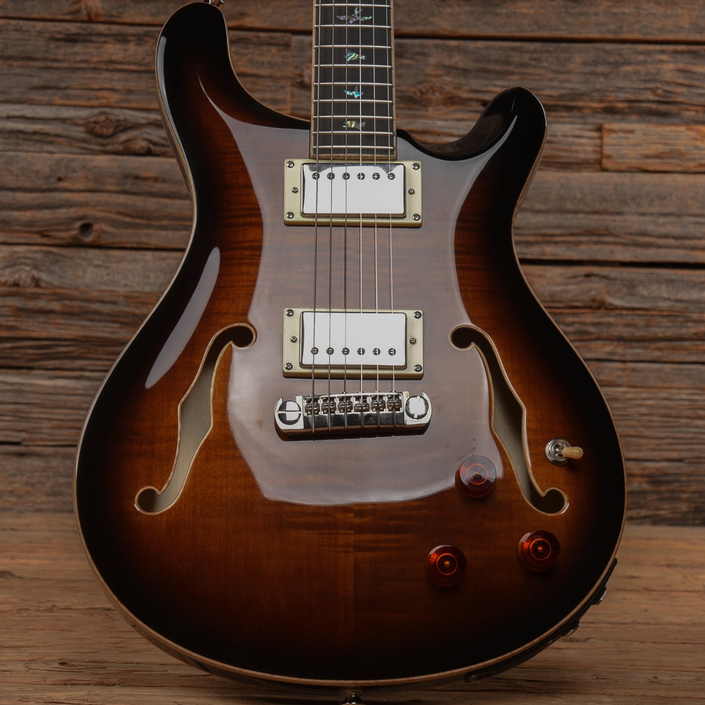 PRS SE Hollowbody II Piezo Gold Burst 2021 Electric Guitars / Semi-Hollow