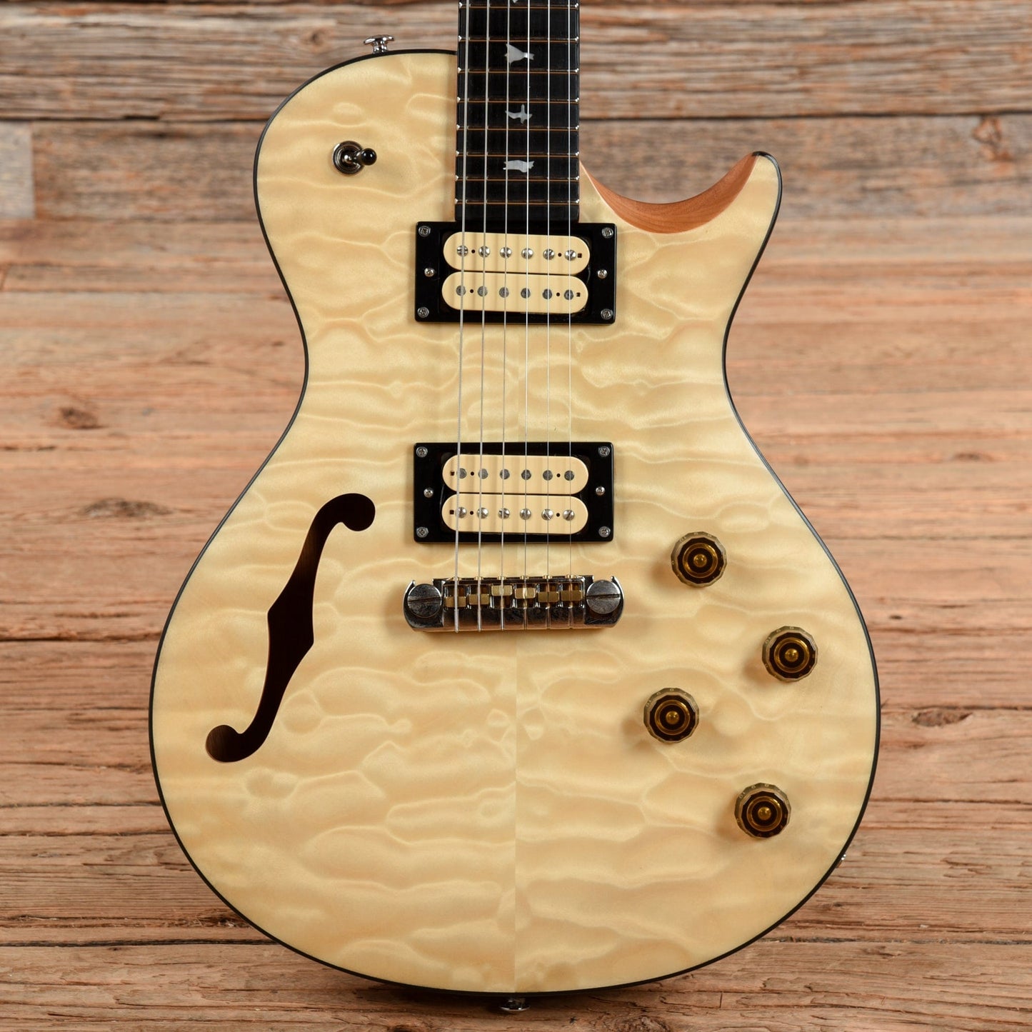PRS SE Limited Edition Zach Myers Natural Quilt Electric Guitars / Semi-Hollow