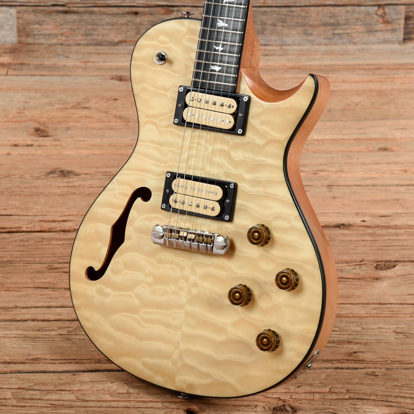 PRS SE Limited Edition Zach Myers Natural Quilt Electric Guitars / Semi-Hollow