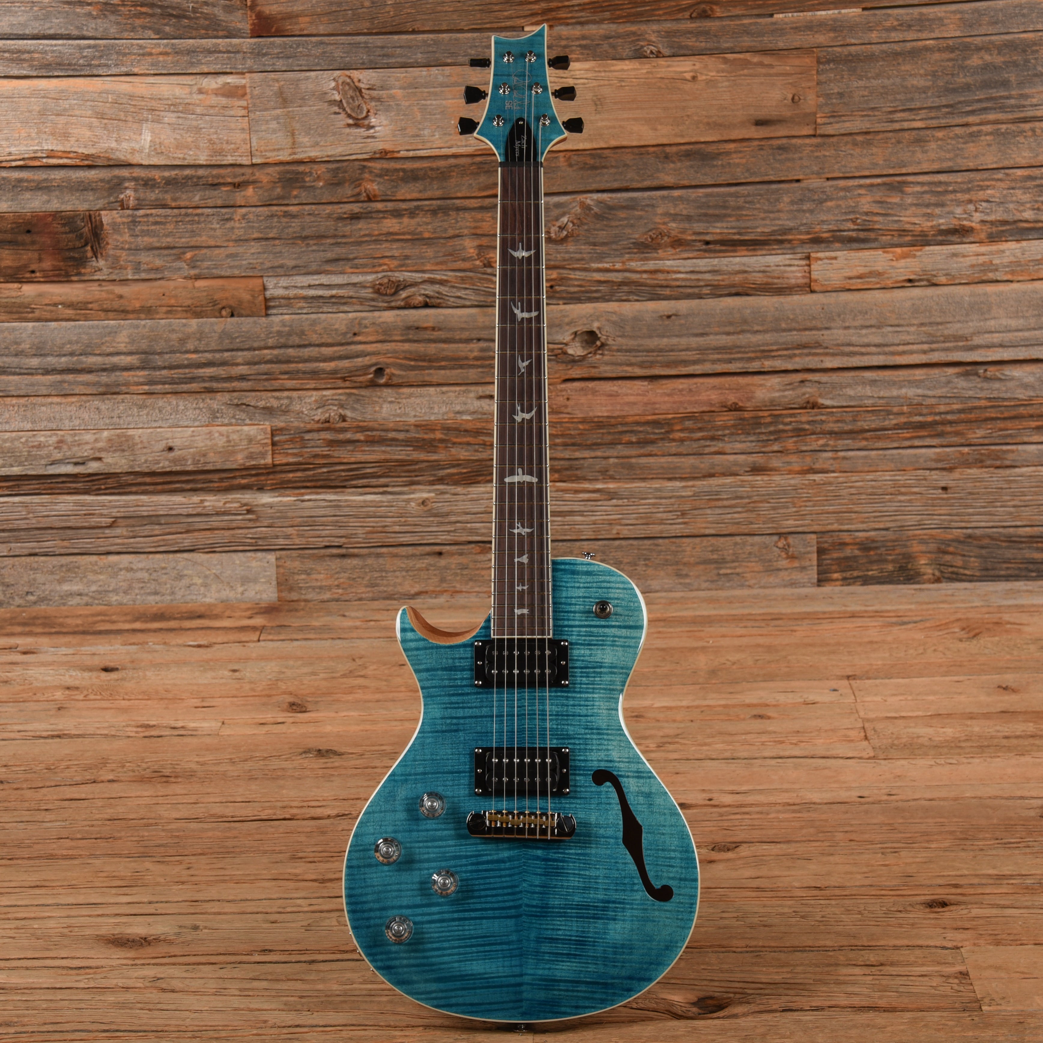 PRS SE Zach Myers Myers Blue  LEFTY Electric Guitars / Semi-Hollow