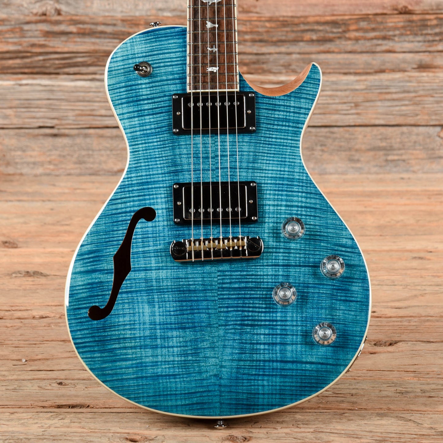 PRS SE Zach Myers Myers Blue Electric Guitars / Semi-Hollow