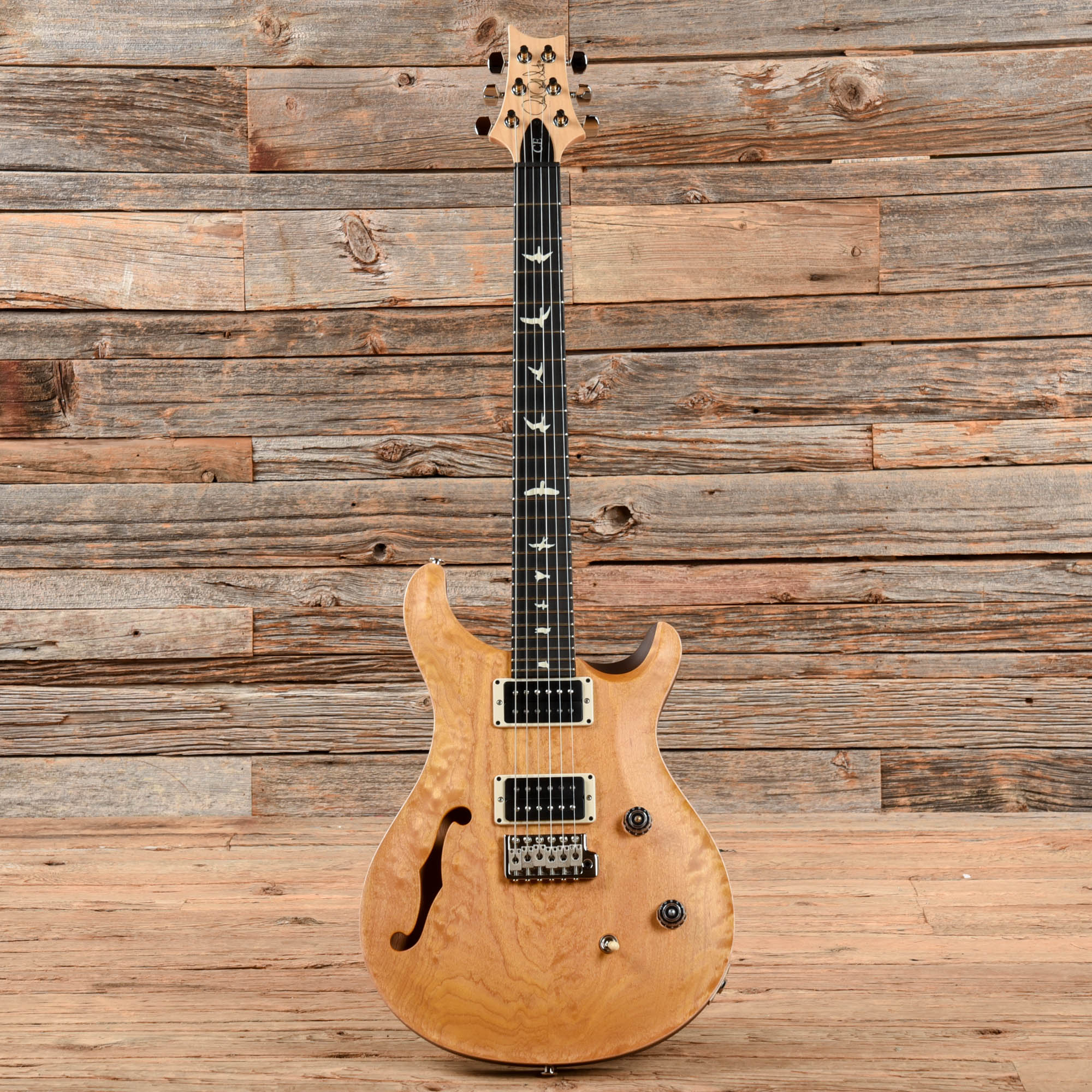 PRS Wood Library CE 24 Semi-Hollow Satin Natural 2023 Electric Guitars / Semi-Hollow