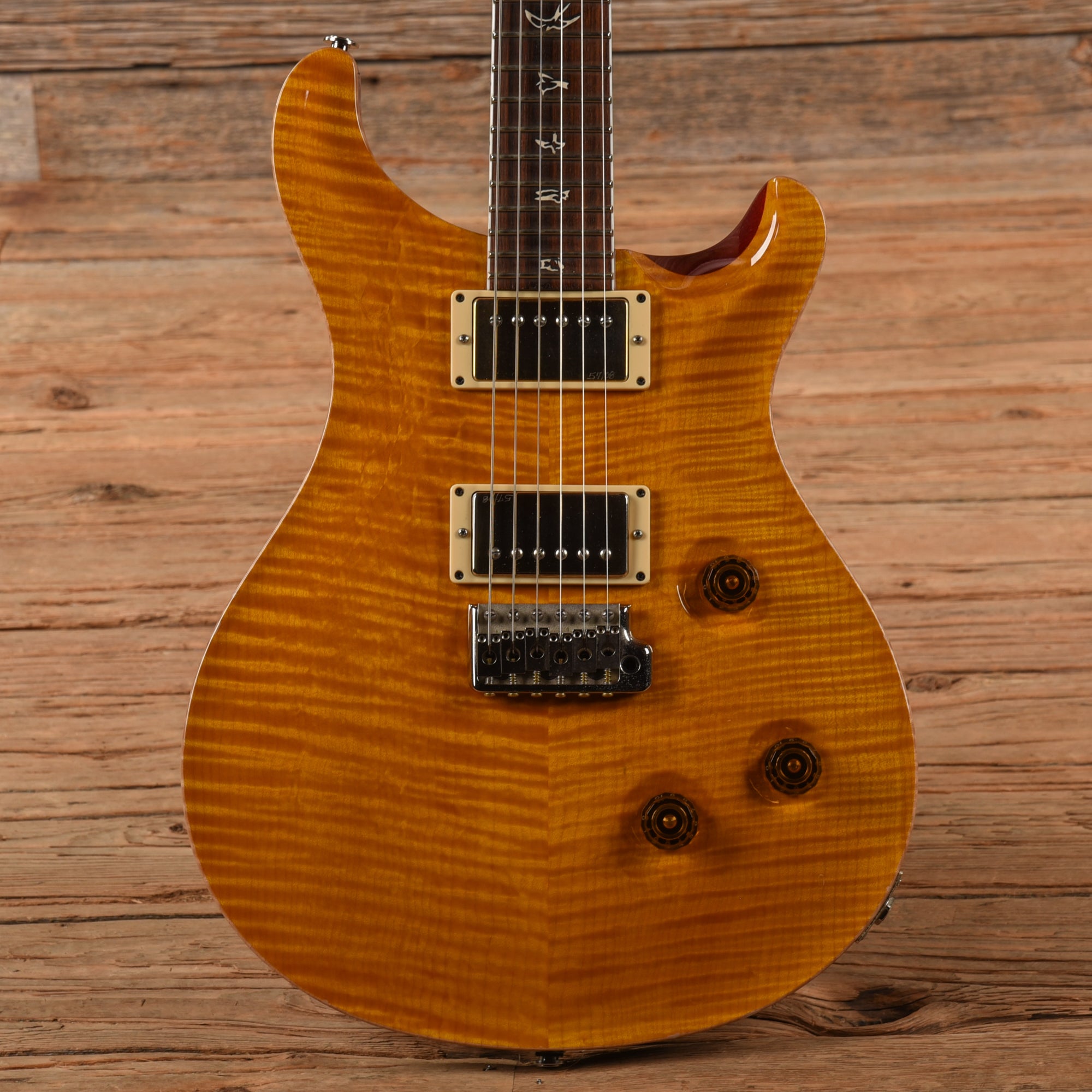 PRS 25th Anniversary Custom 24 10-Top Amber 2010 Electric Guitars / Solid Body