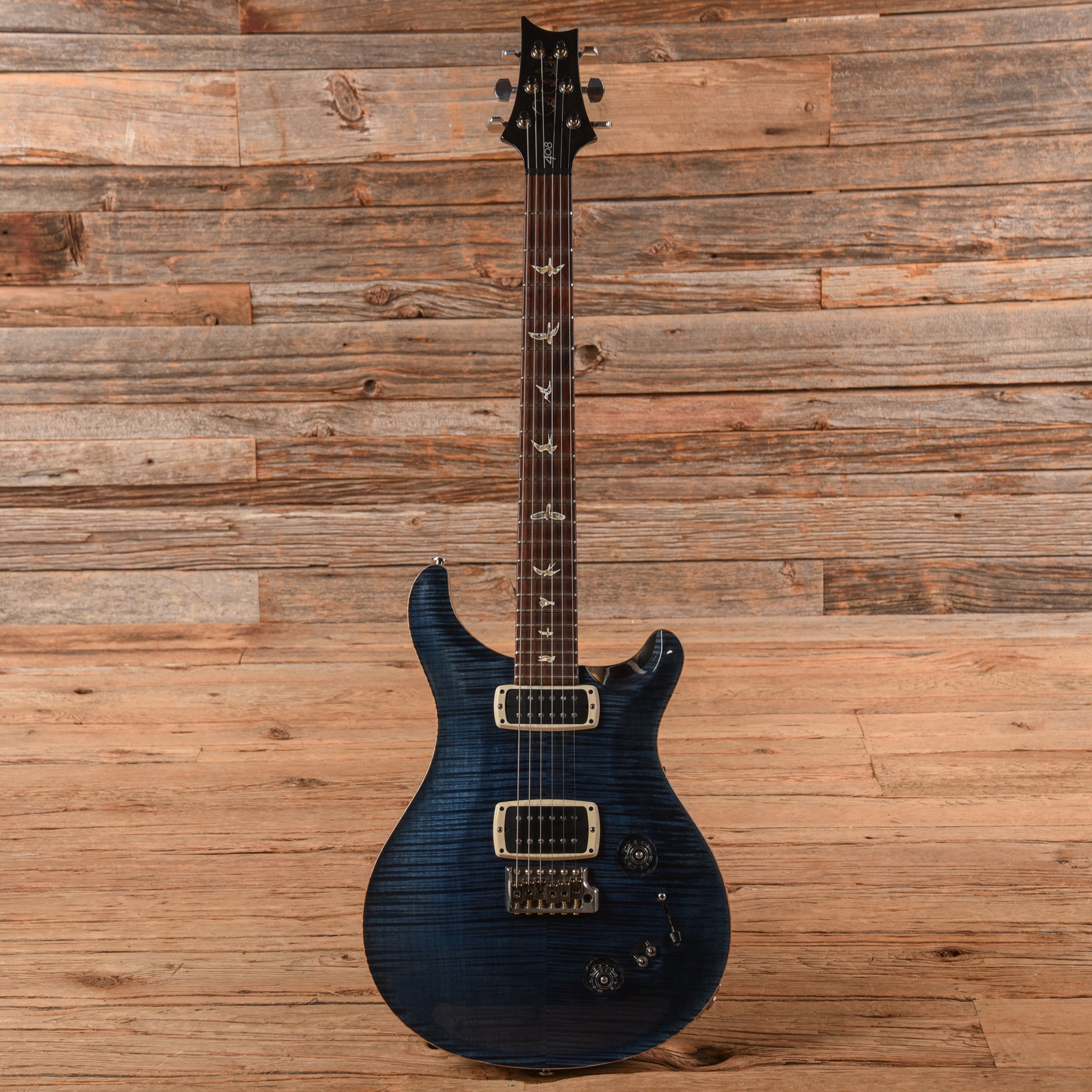 PRS 408 10-Top Transparent Blue 2013 Electric Guitars / Solid Body