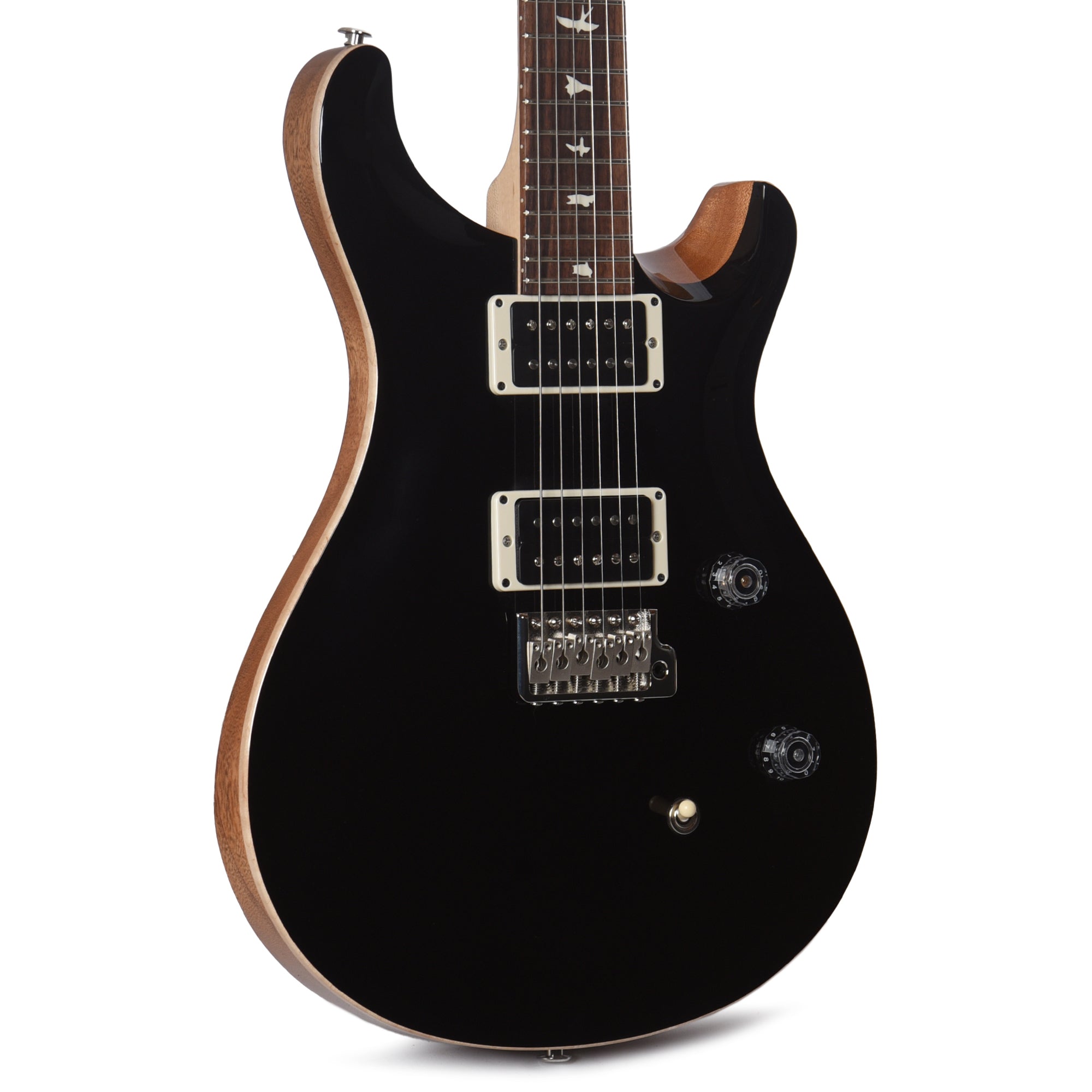 PRS CE 24 Black Top w/Natural Back Electric Guitars / Solid Body