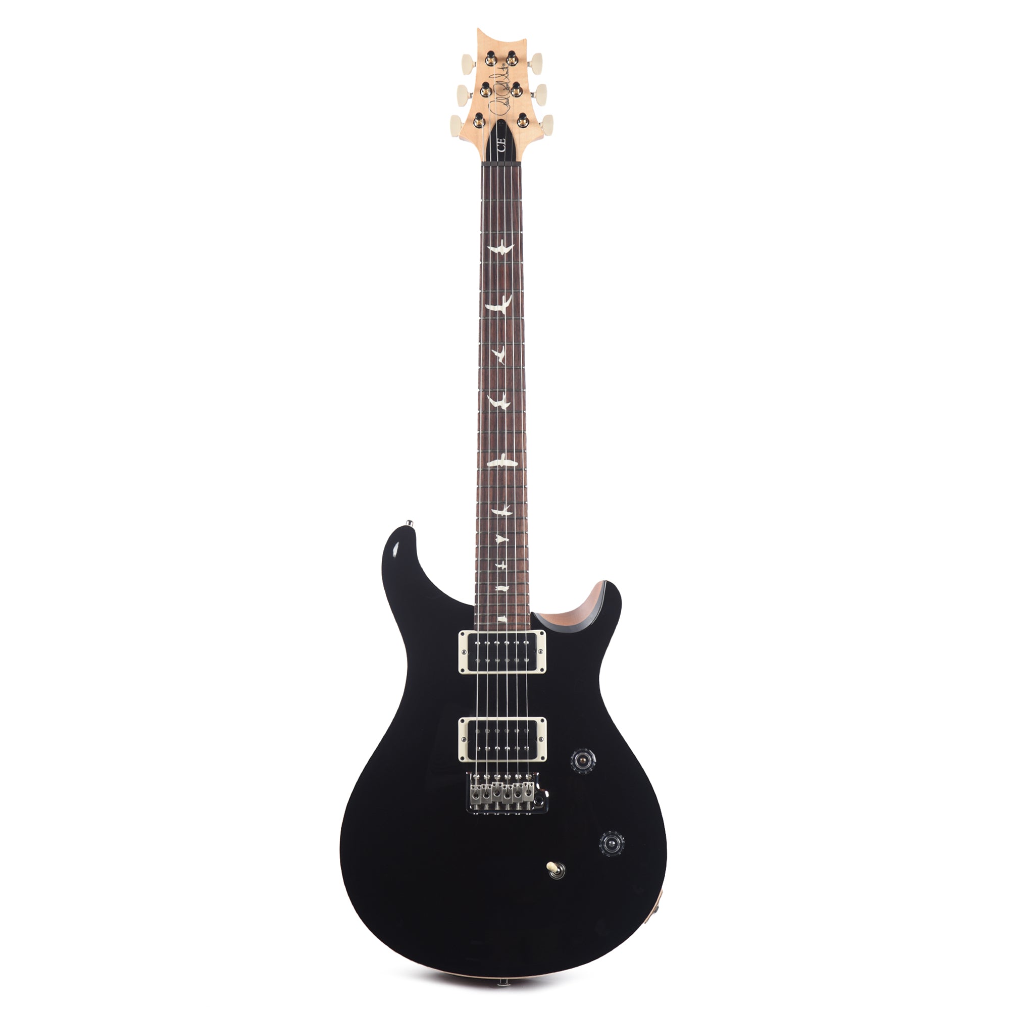 PRS CE 24 Black Top w/Natural Back Electric Guitars / Solid Body