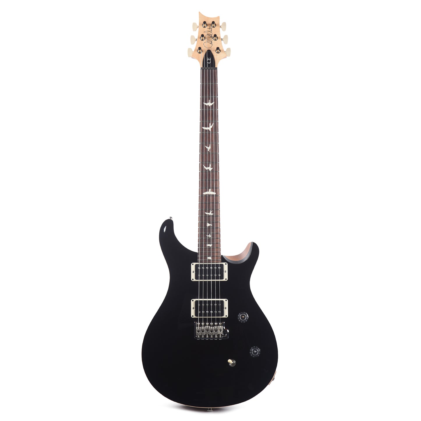 PRS CE 24 Black Top w/Natural Back Electric Guitars / Solid Body