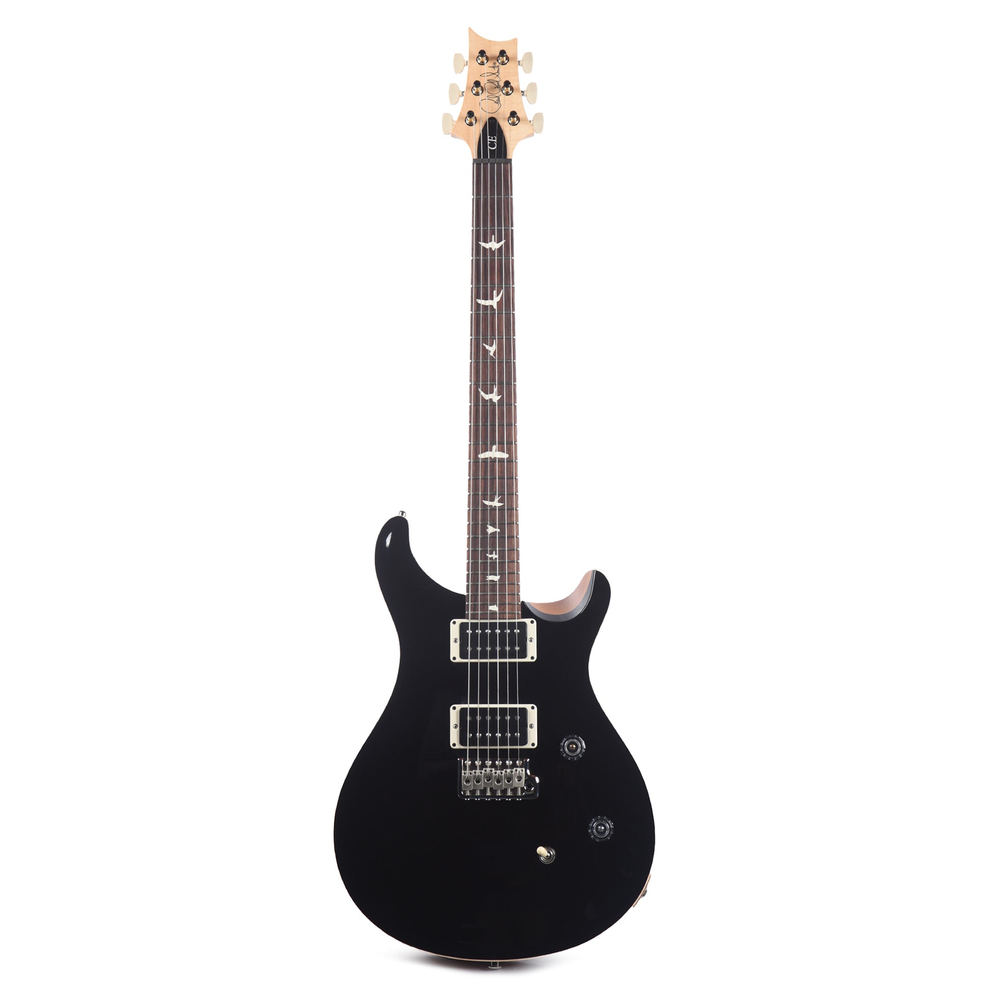 PRS CE 24 Black Top w/Natural Back Electric Guitars / Solid Body