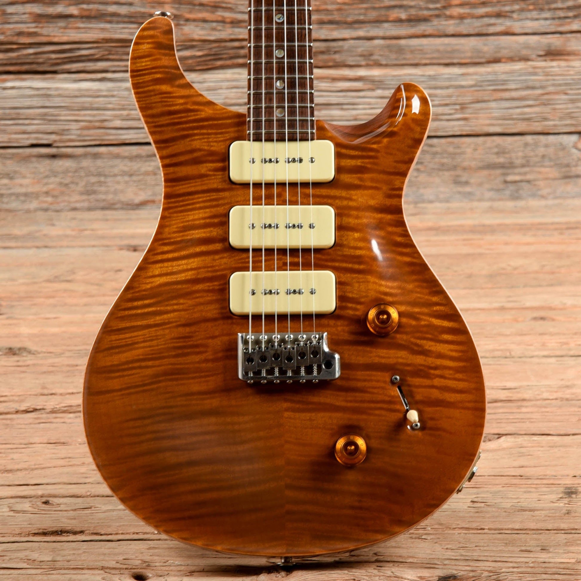 PRS Custom 22 Soapbar 10-Top w/Moons Amber 1999 Electric Guitars / Solid Body