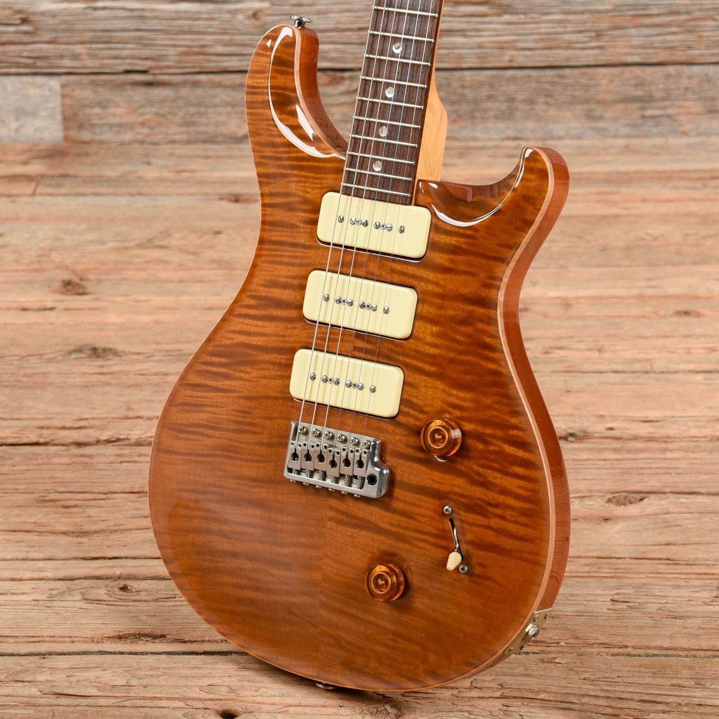 PRS Custom 22 Soapbar 10-Top w/Moons Amber 1999 Electric Guitars / Solid Body