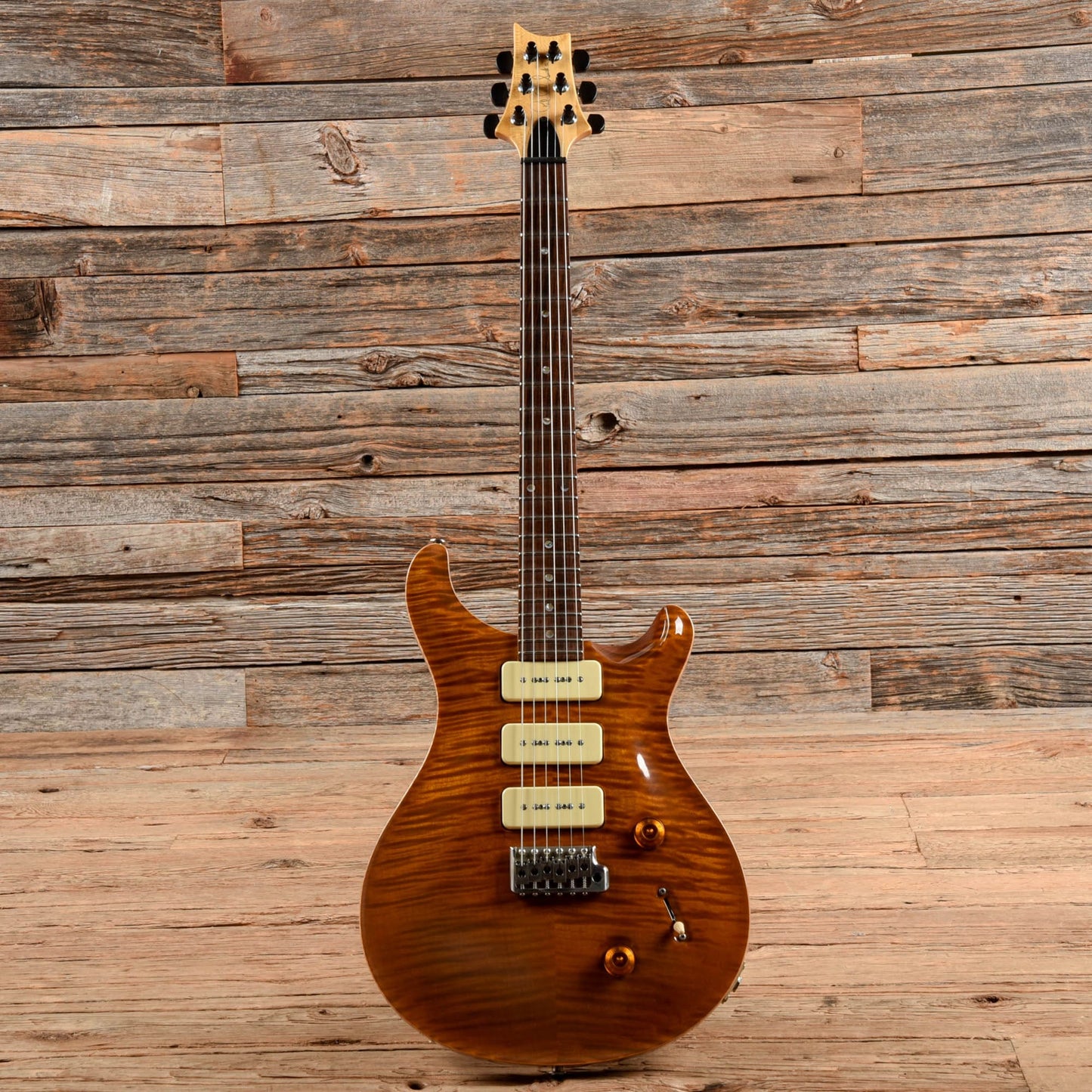 PRS Custom 22 Soapbar 10-Top w/Moons Amber 1999 Electric Guitars / Solid Body