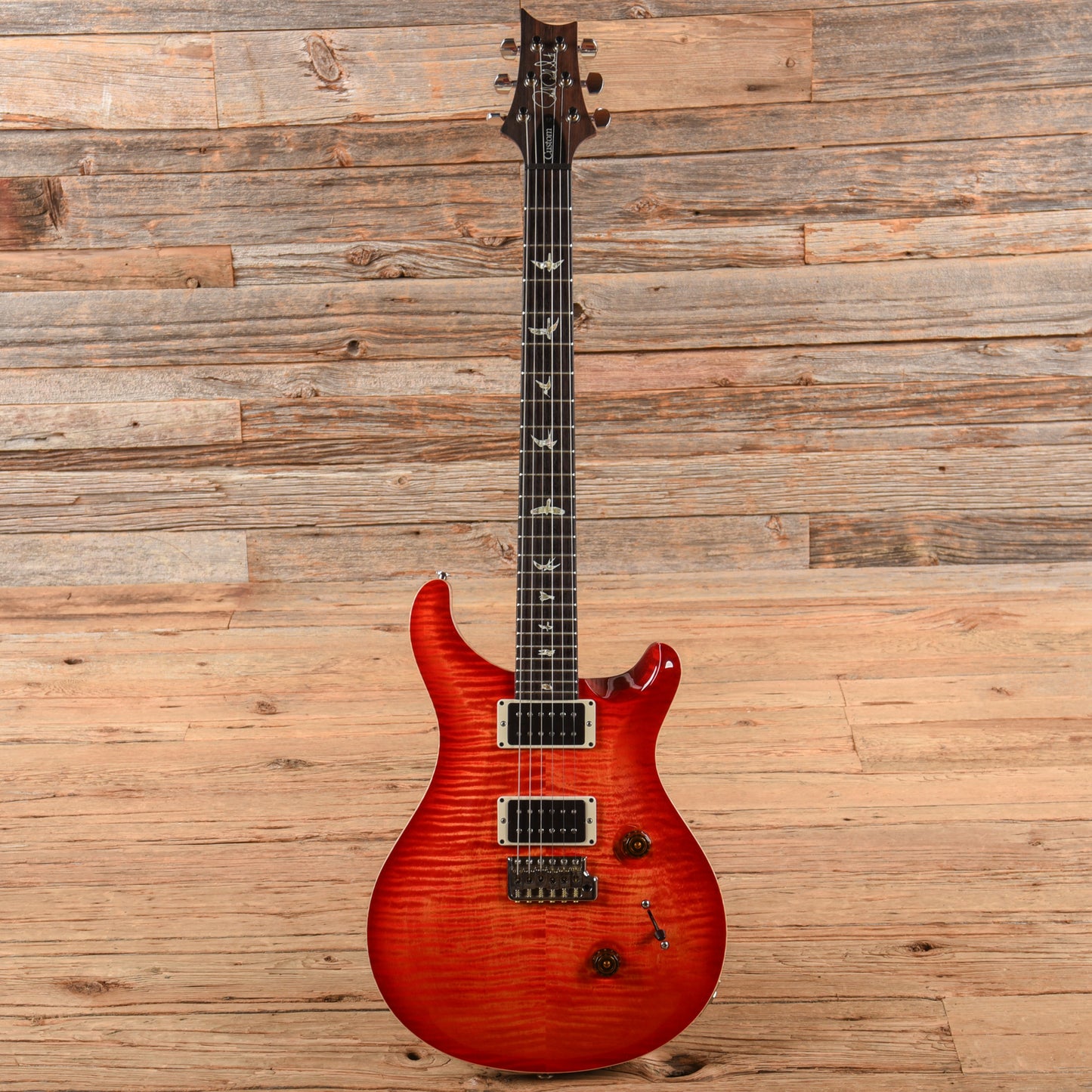 PRS Custom 24 10-Top Blood Orange 2016 Electric Guitars / Solid Body