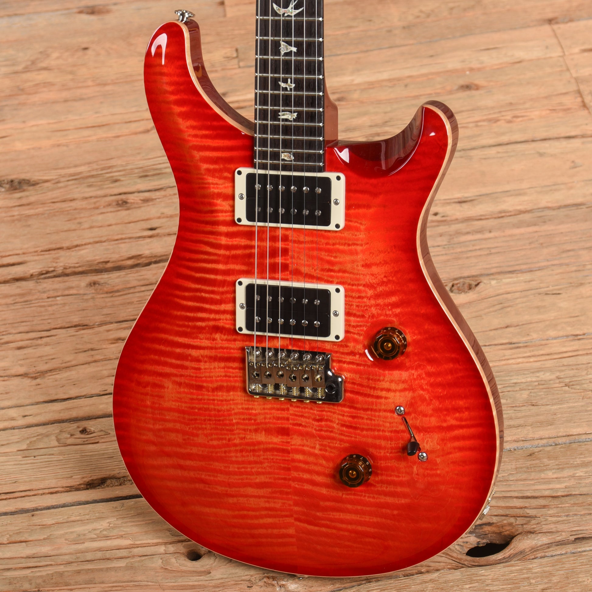 PRS Custom 24 10-Top Blood Orange 2016 Electric Guitars / Solid Body
