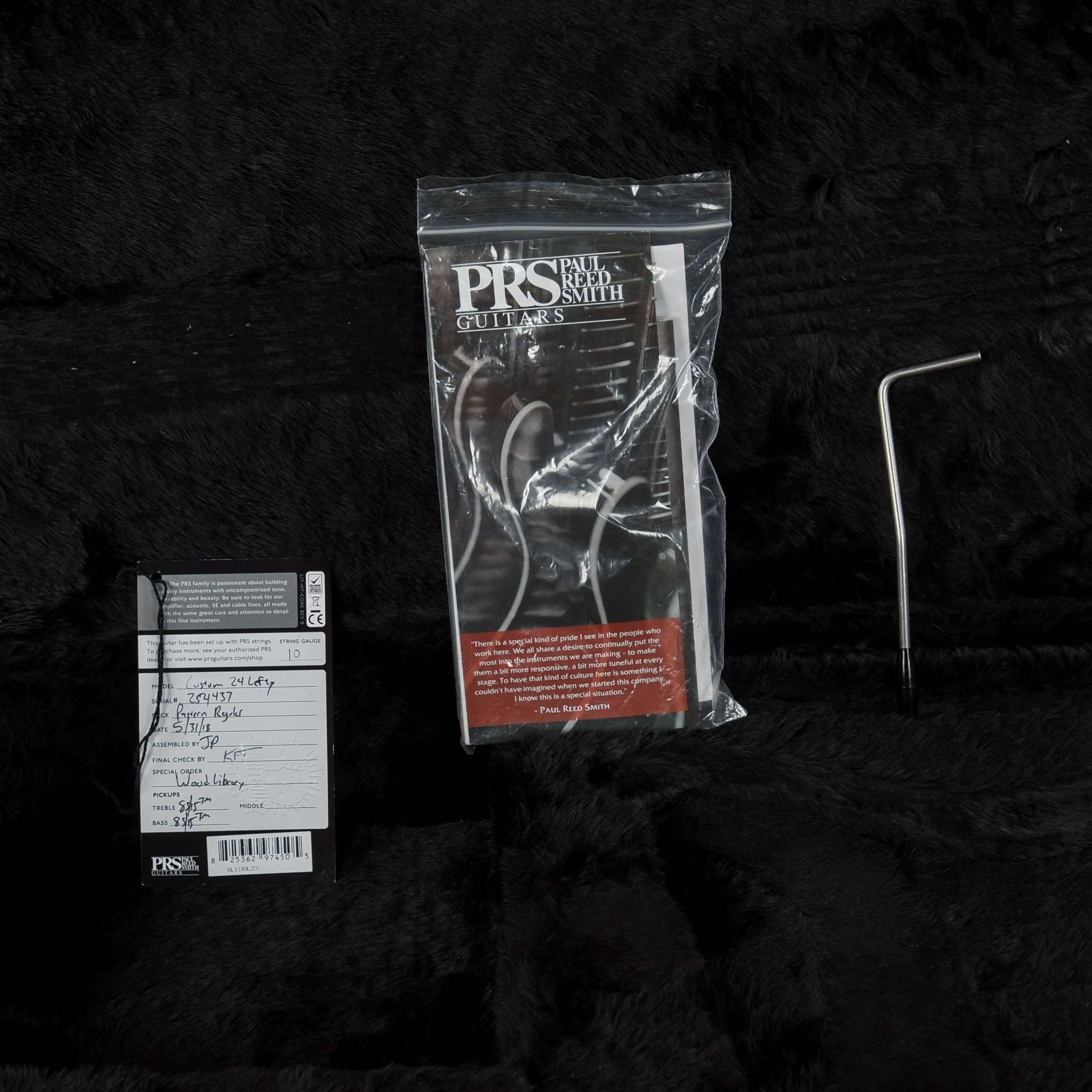 PRS Custom 24 10-Top Cherry Charcoal Burst 2018 LEFTY Electric Guitars / Solid Body