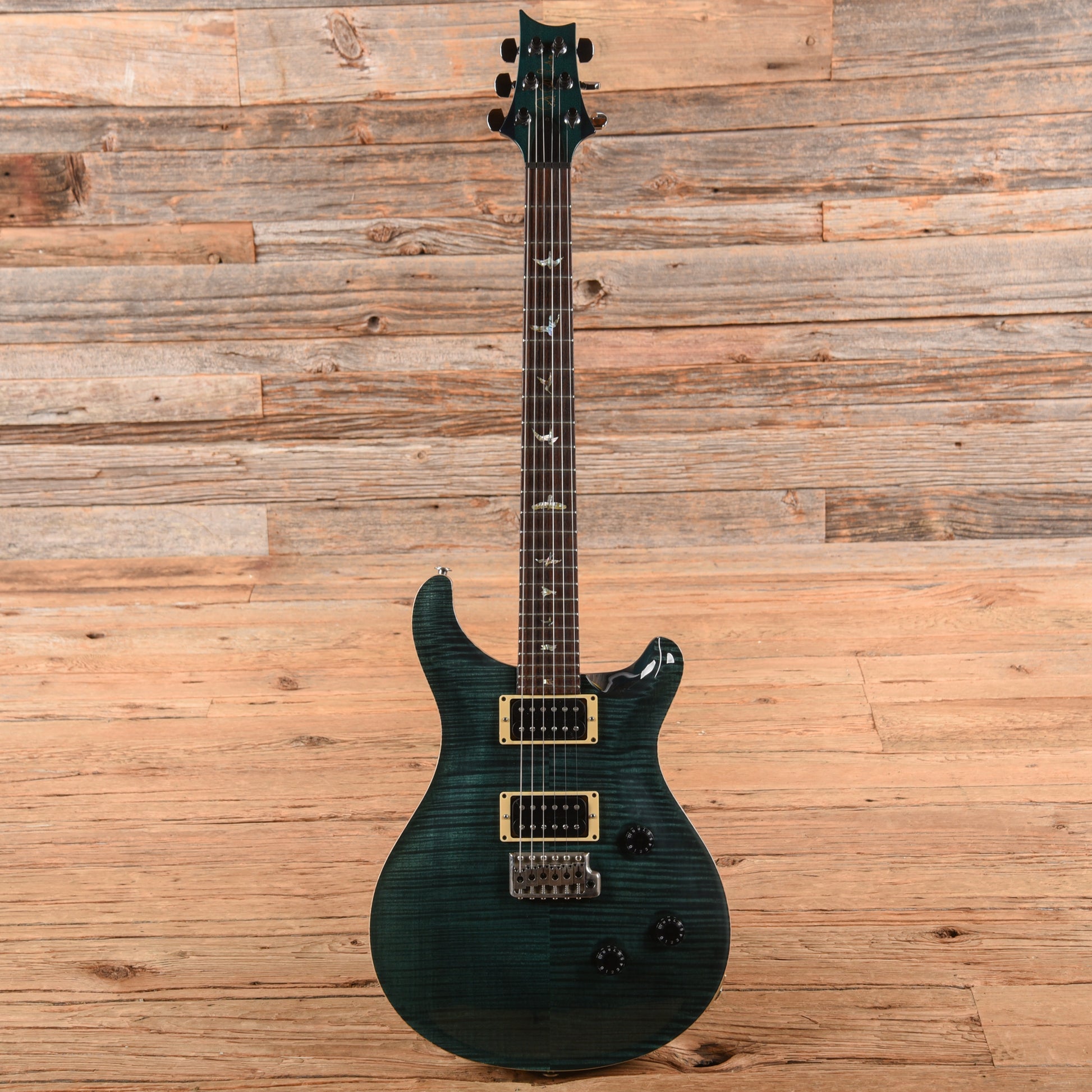 PRS Custom 24 10-Top Emerald Green 1999 Electric Guitars / Solid Body