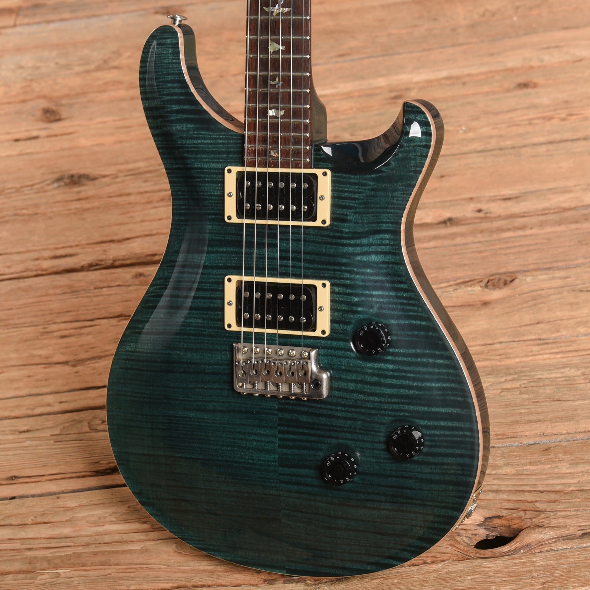 PRS Custom 24 10-Top Emerald Green 1999 Electric Guitars / Solid Body