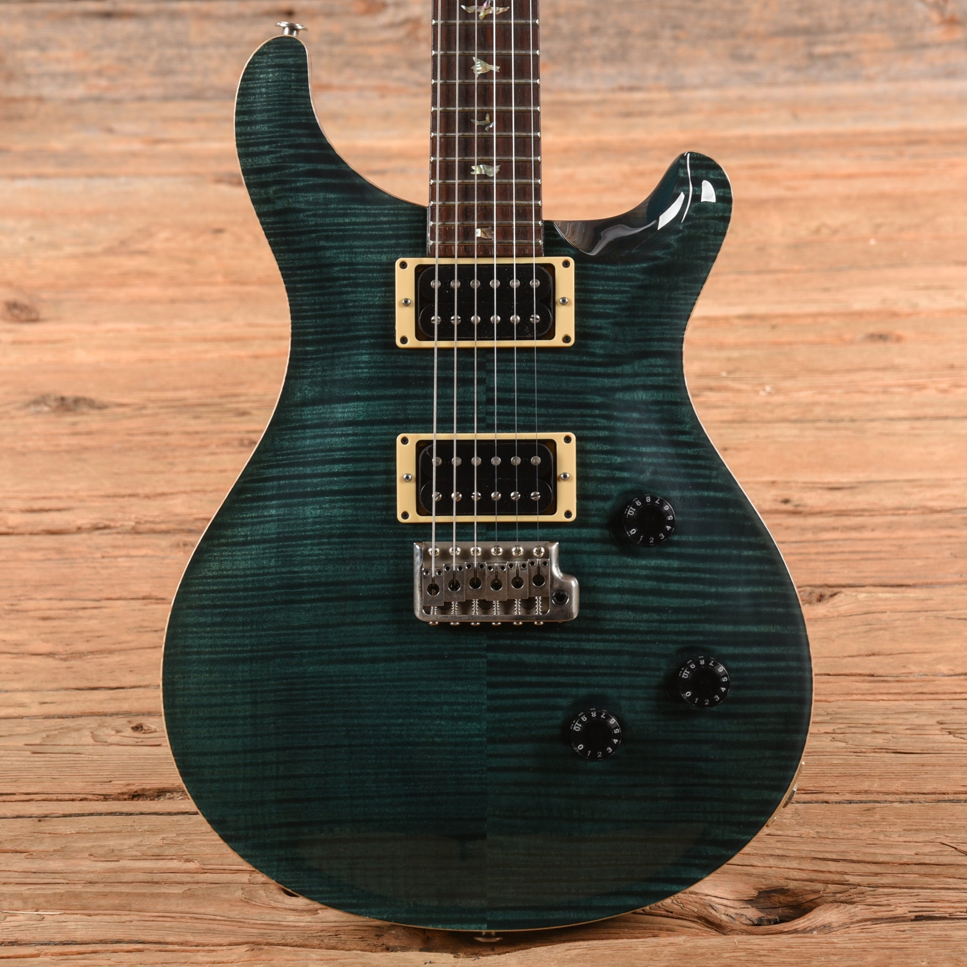 PRS Custom 24 10-Top Emerald Green 1999 Electric Guitars / Solid Body