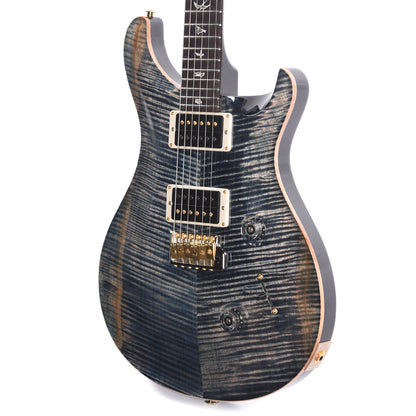 PRS Custom 24 10 Top Faded Whale Blue Electric Guitars / Solid Body