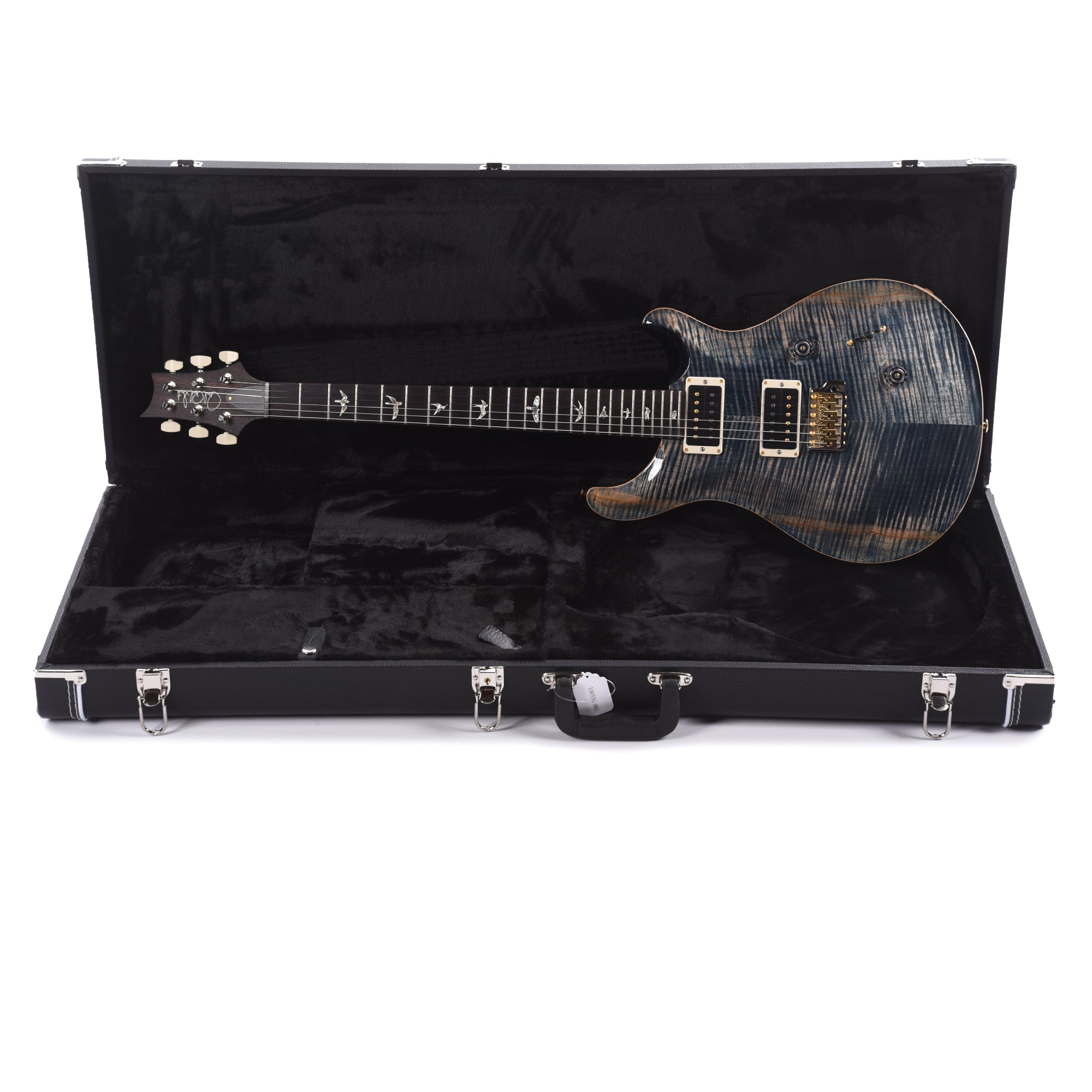 PRS Custom 24 10 Top Faded Whale Blue Electric Guitars / Solid Body