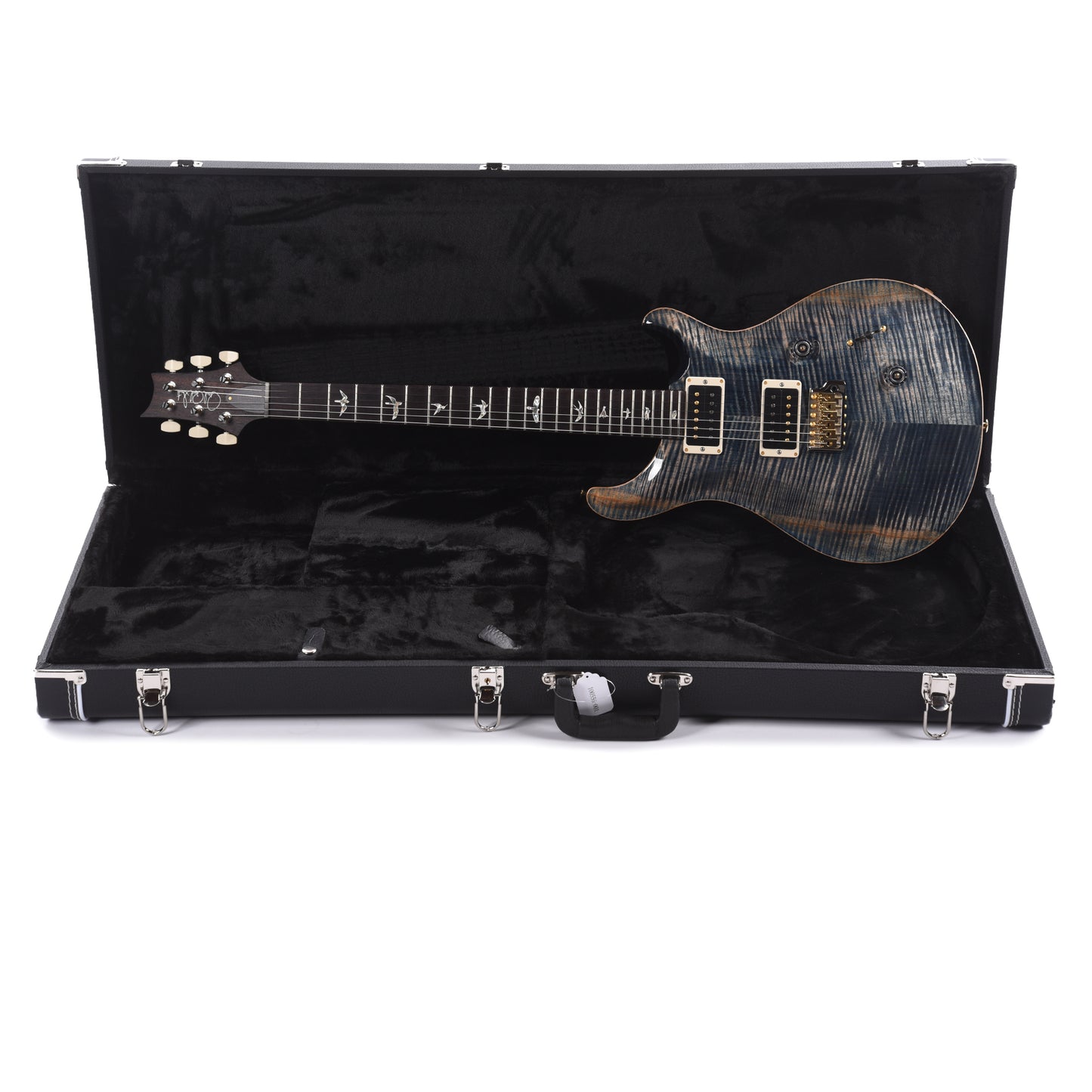 PRS Custom 24 10 Top Faded Whale Blue Electric Guitars / Solid Body