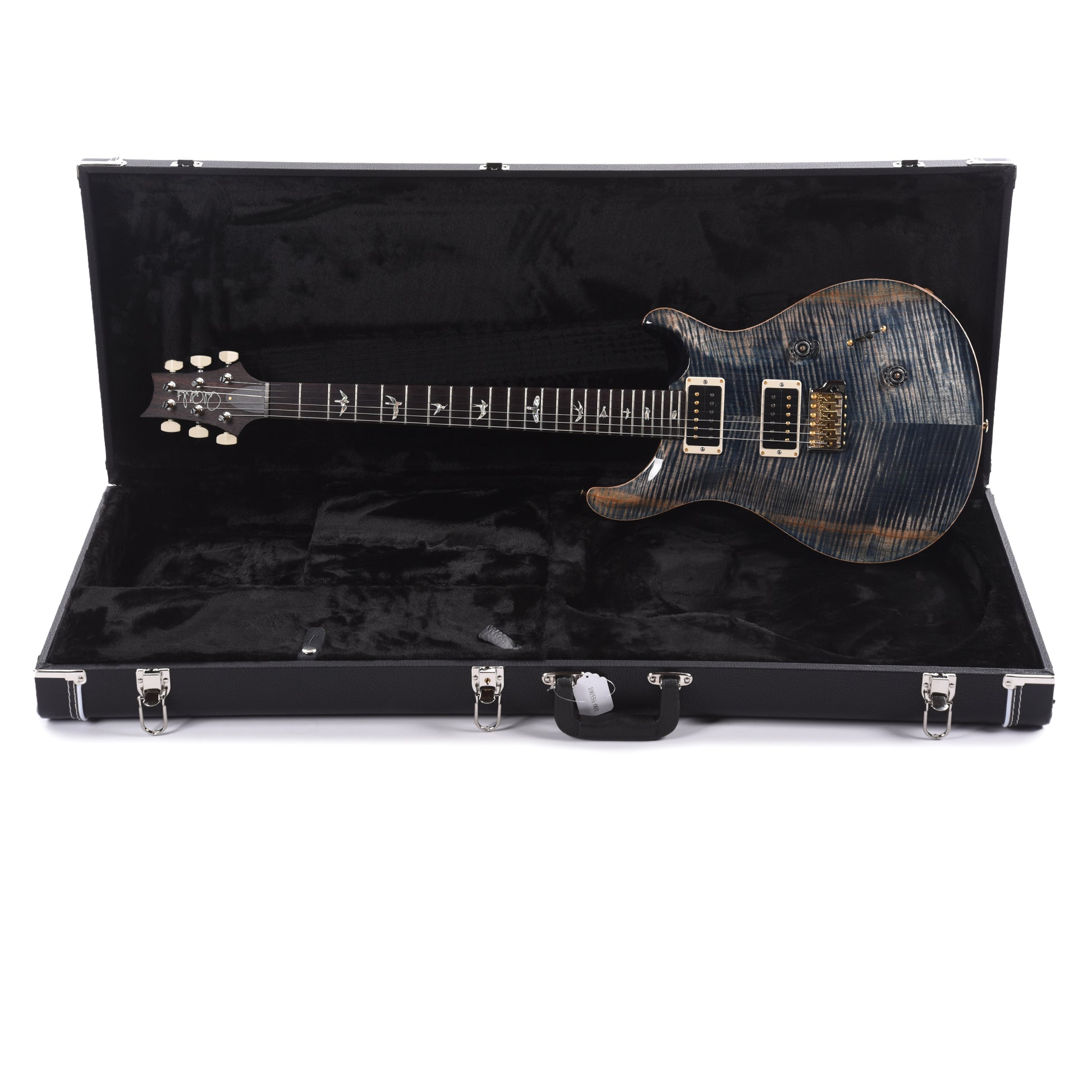 PRS Custom 24 10 Top Faded Whale Blue Electric Guitars / Solid Body
