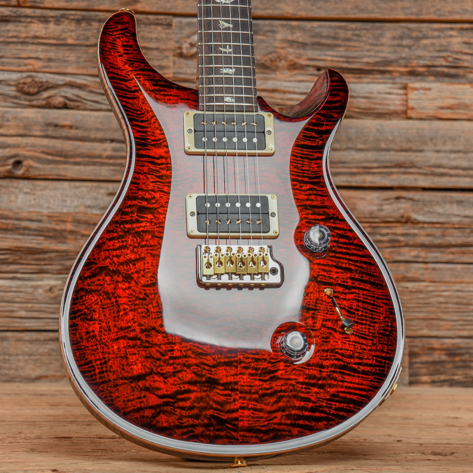PRS Custom 24 10-Top Fire Red 2022 Electric Guitars / Solid Body