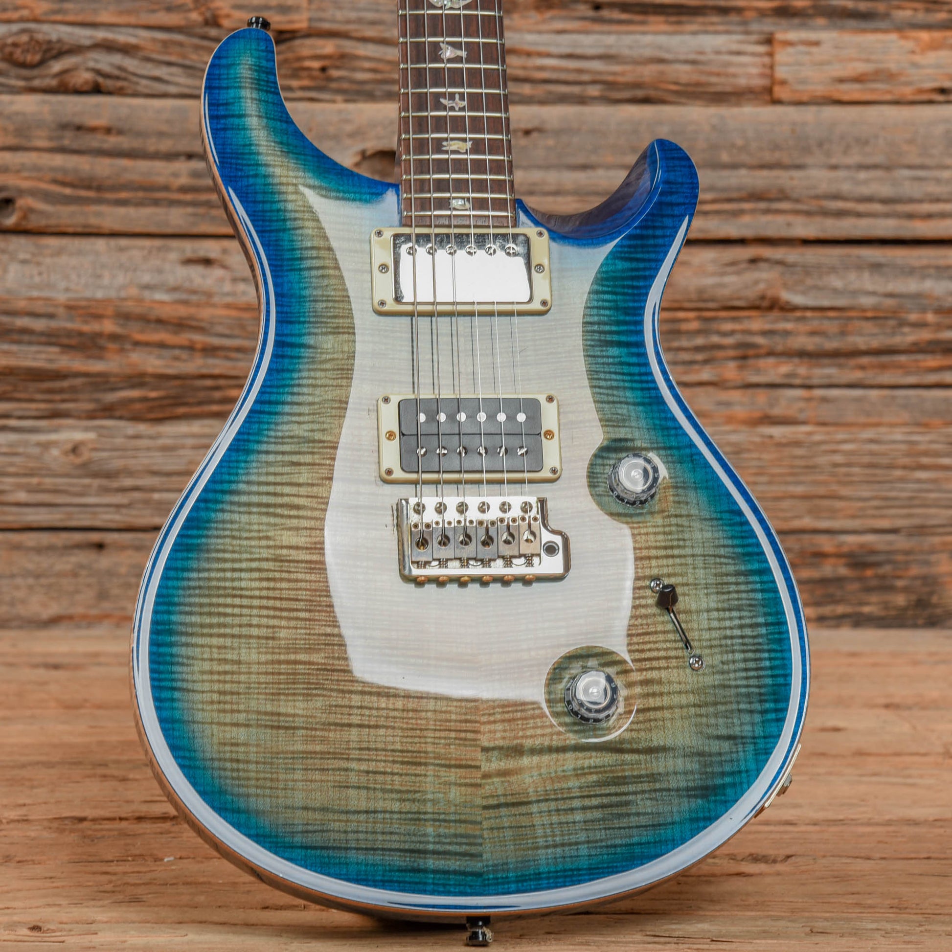 PRS Custom 24 10-Top Makena Blue 2013 Electric Guitars / Solid Body