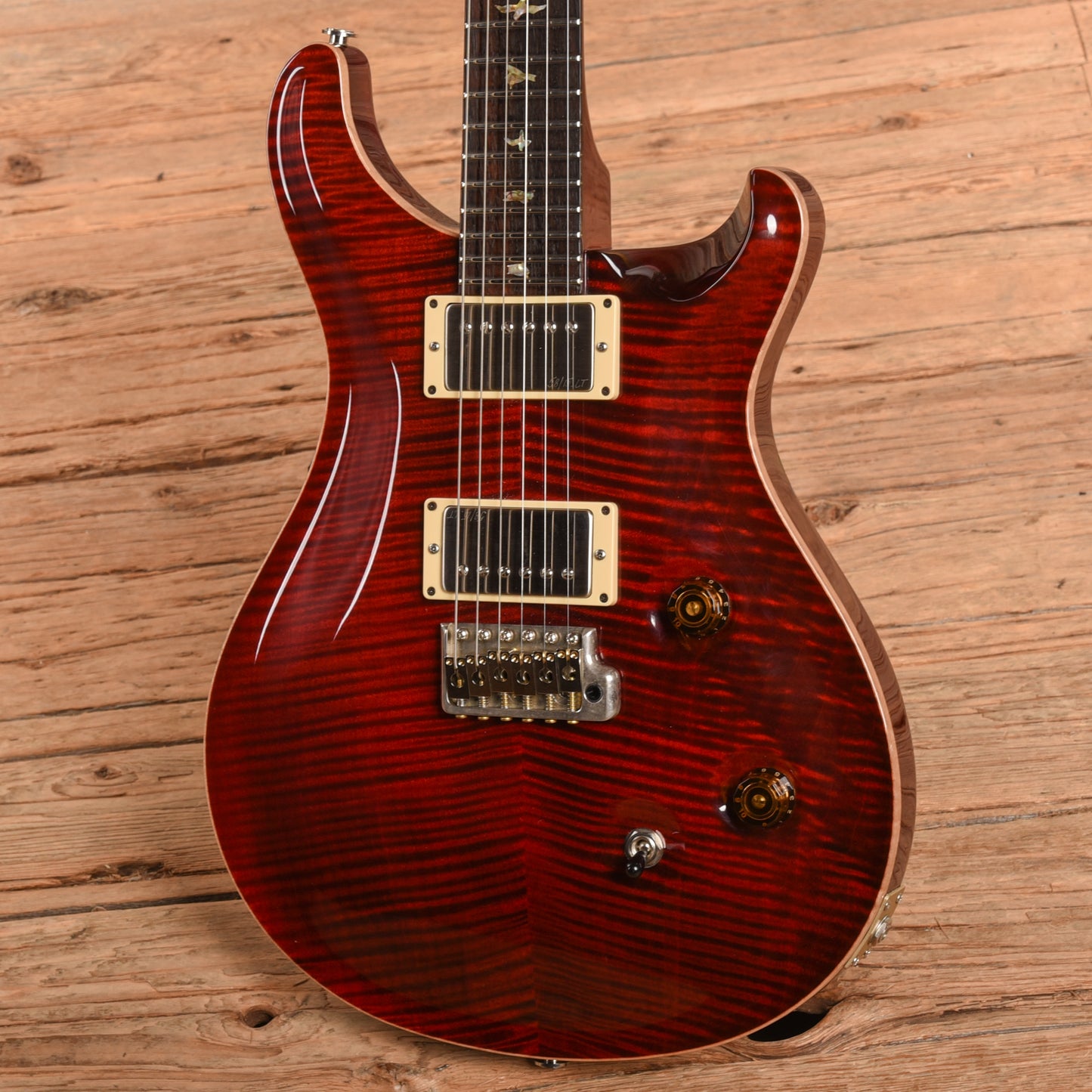 PRS Custom 24 10-Top Scarlet Red 2002 Electric Guitars / Solid Body