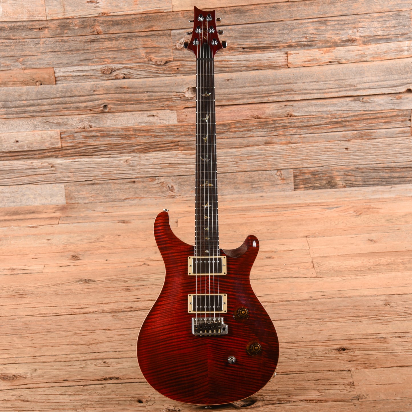 PRS Custom 24 10-Top Scarlet Red 2002 Electric Guitars / Solid Body