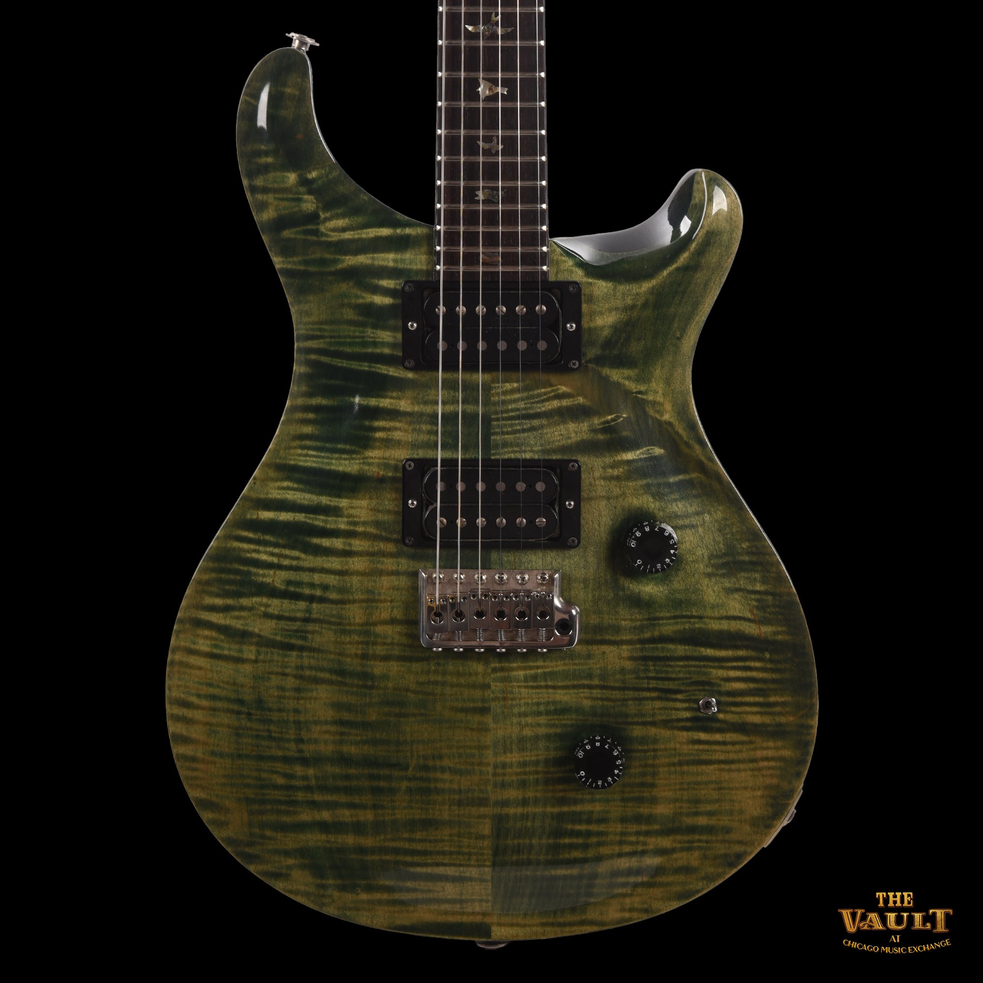 PRS Custom 24 Emerald 1986 Electric Guitars / Solid Body